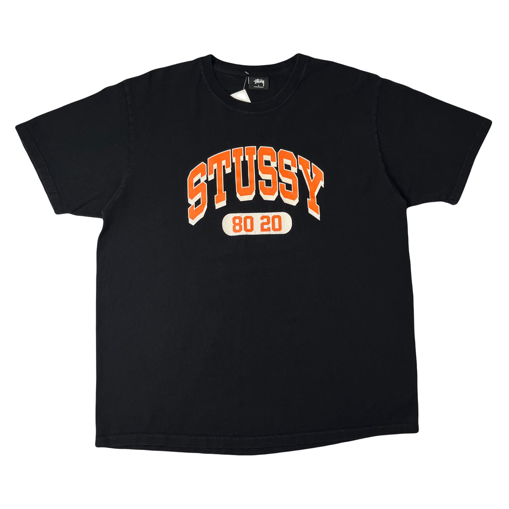 Stussy 80 20 Collegiate Text Tee L