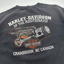 Load image into Gallery viewer, Harley Davidson Cranbrook BC Cropped Faded Graphic Tee L
