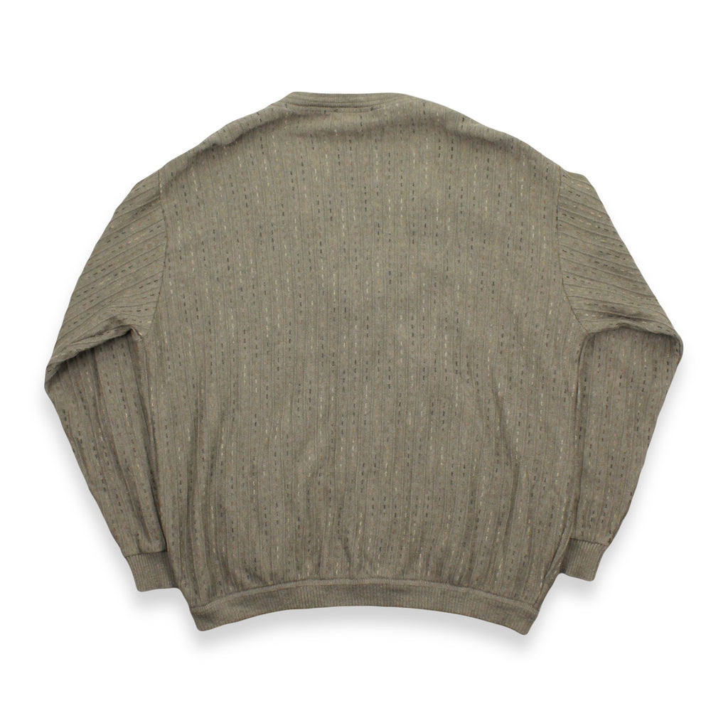 Vintage Tosani Pattern Knit Cardigan Sweater XL