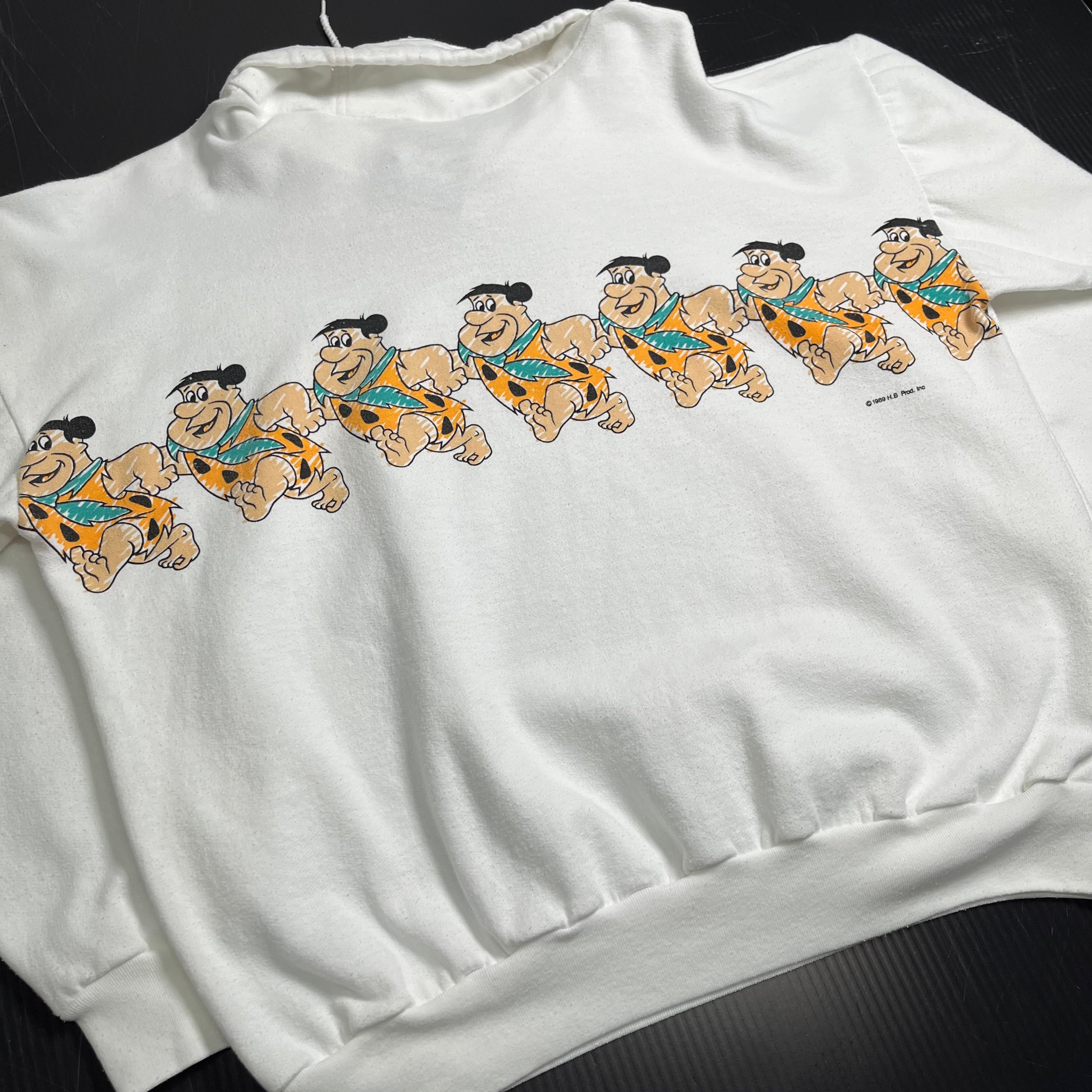 1989 Flintstones 1/4 Zip Sweatshirt XL