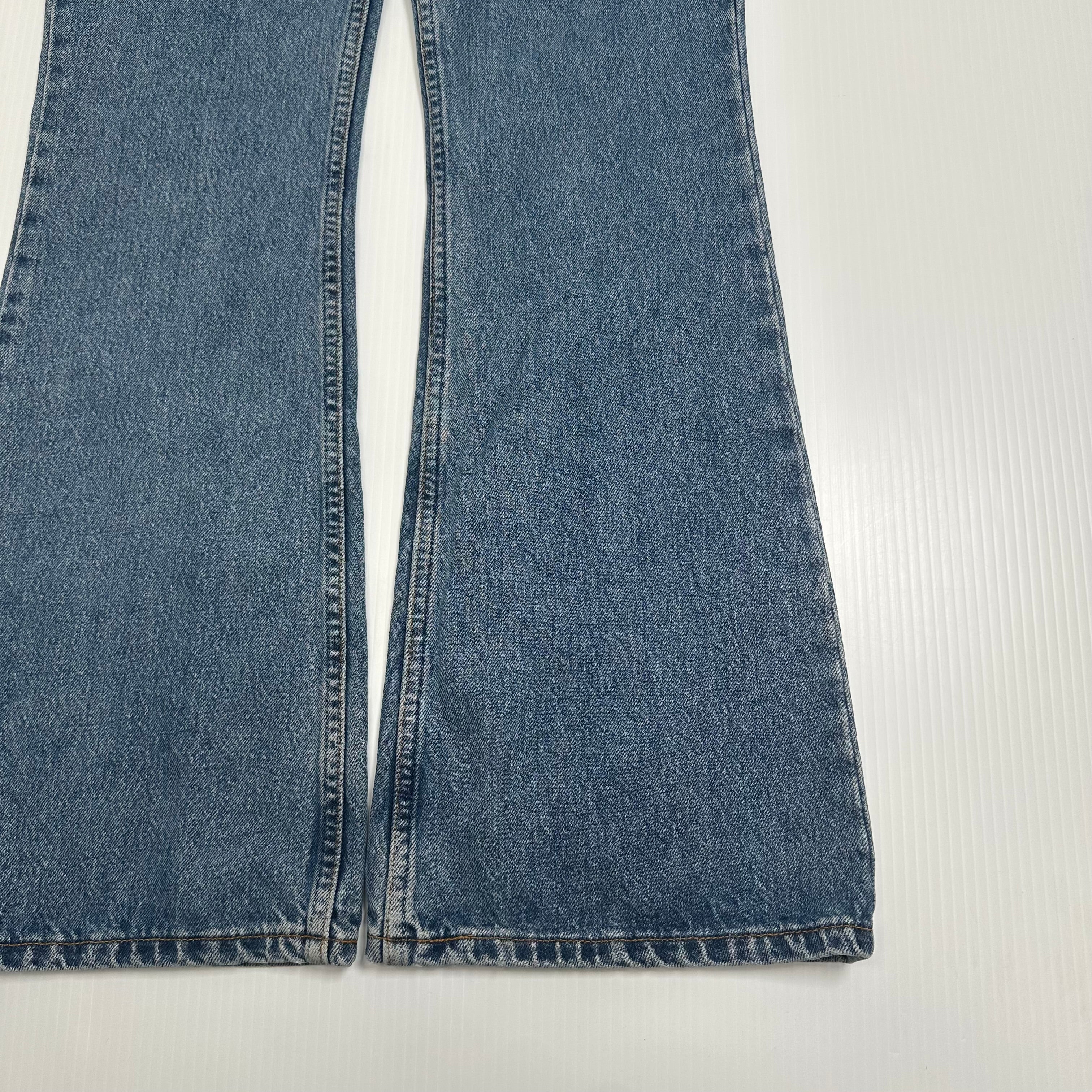 Vintage Levi's 985 Medium Wash Flared Denim 28