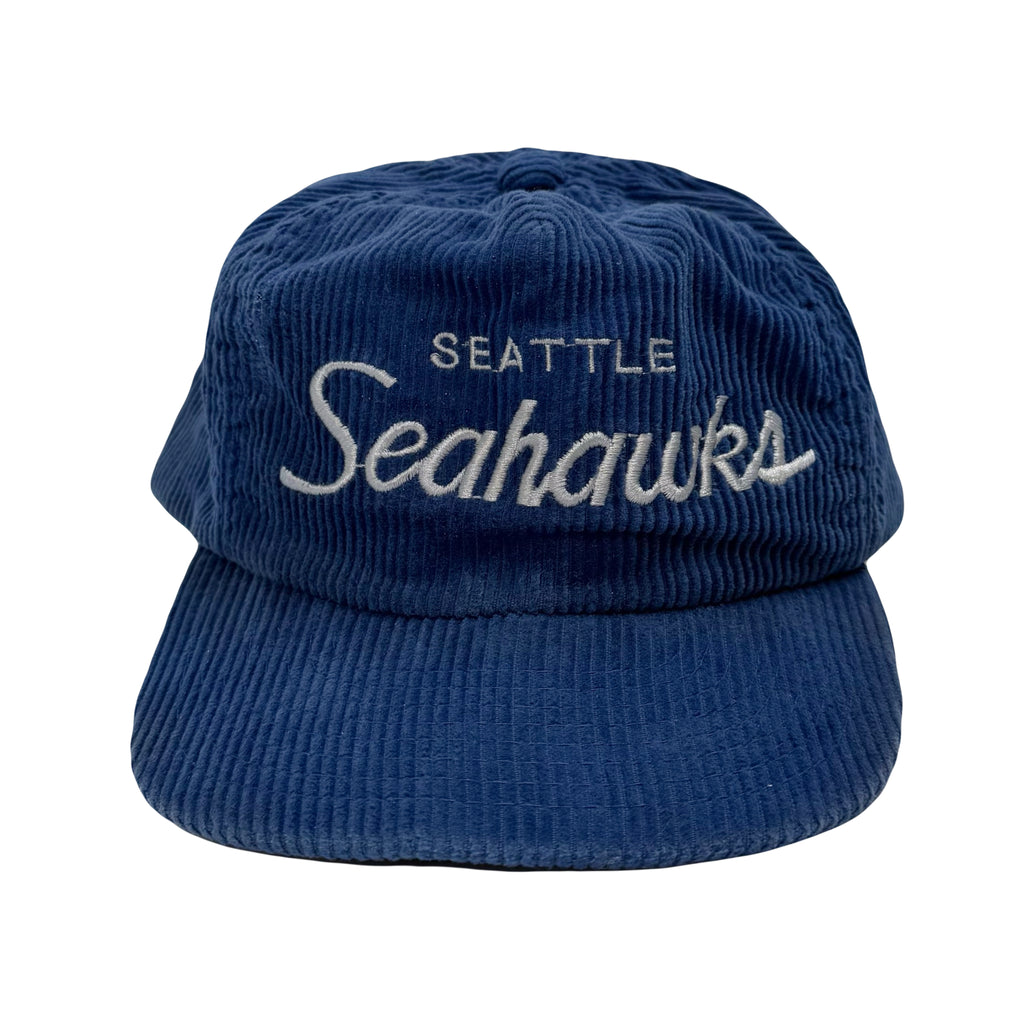 Vintage Seattle Seahawks NFL Corduroy Strapback Hat