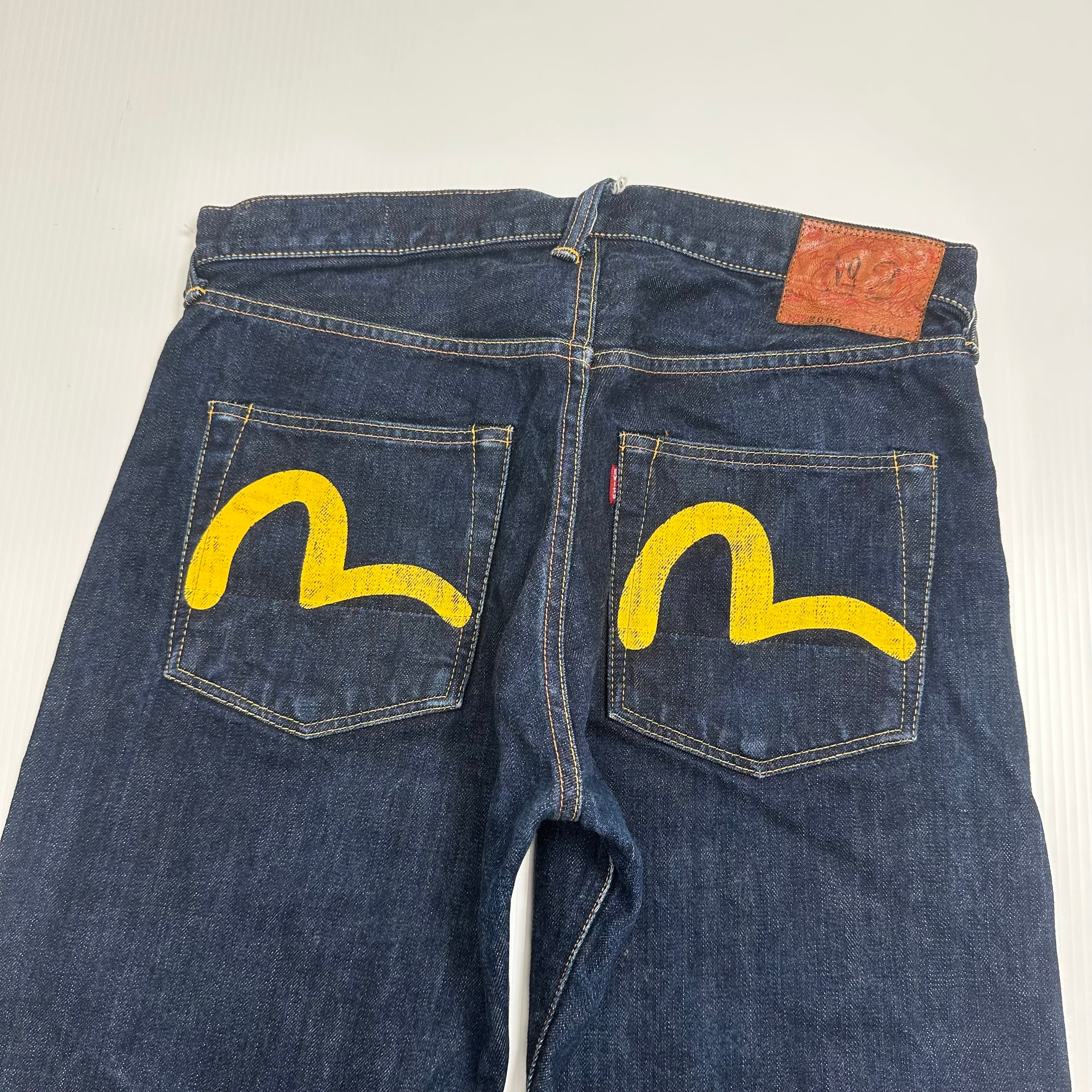 Vintage Evisu Dark Wash Selvedge Denim 34