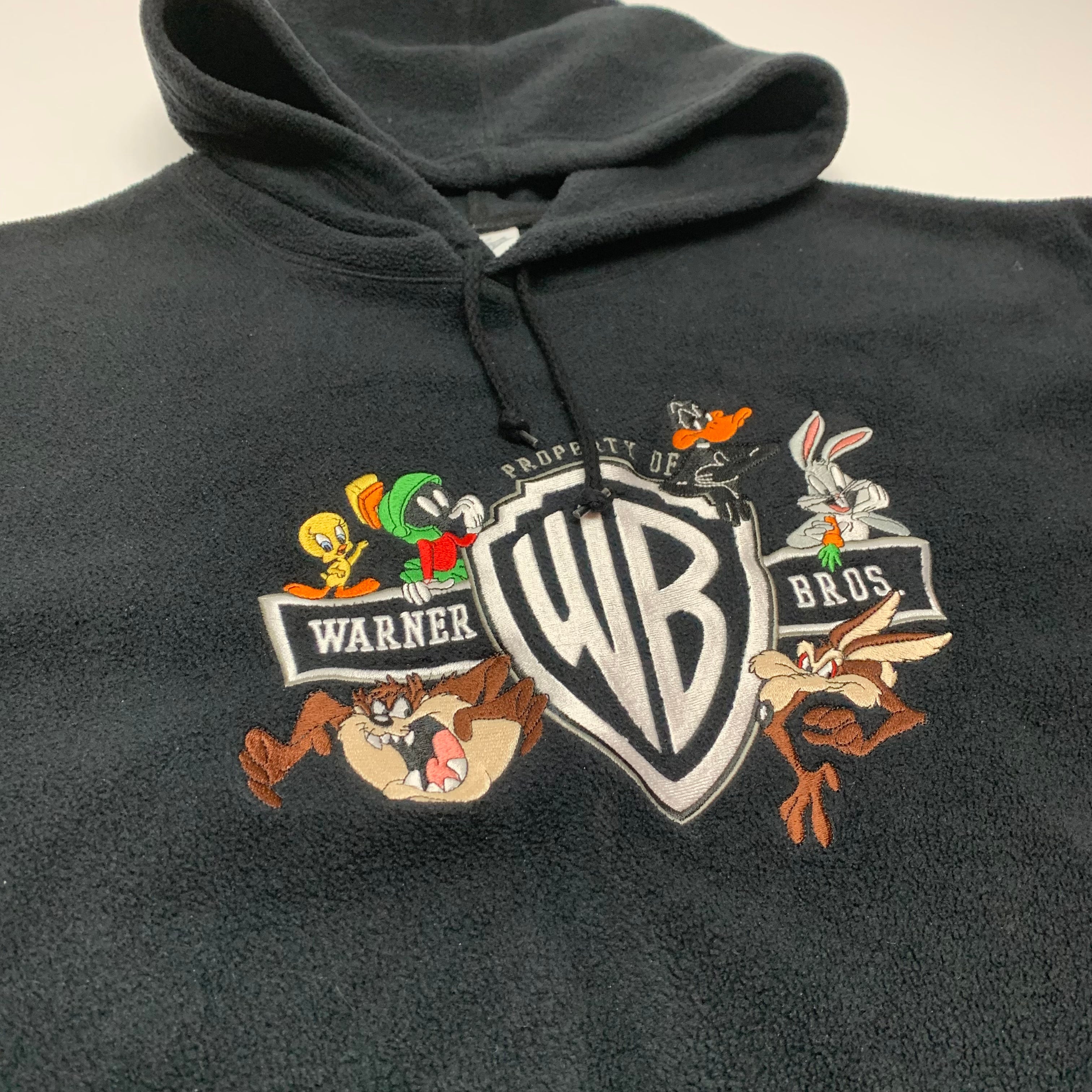 Vintage Warner Brothers Looney Tunes Fleece Hoodie XXL