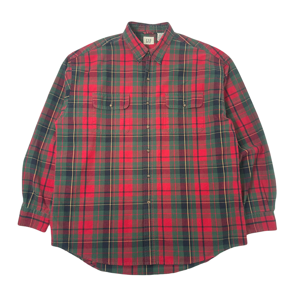 Vintage GAP Plaid Button Up Shirt XL