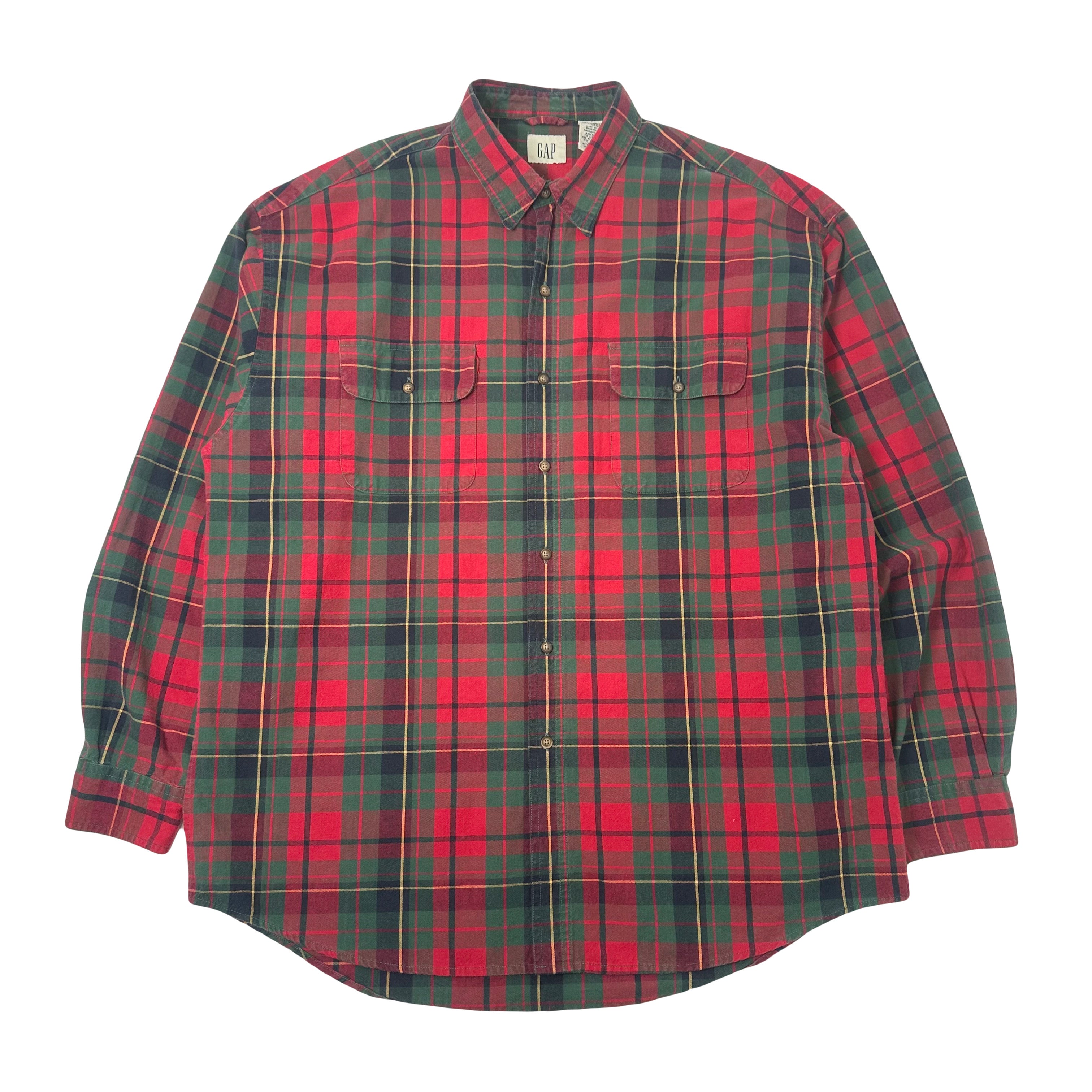 Vintage GAP Plaid Button Up Shirt XL