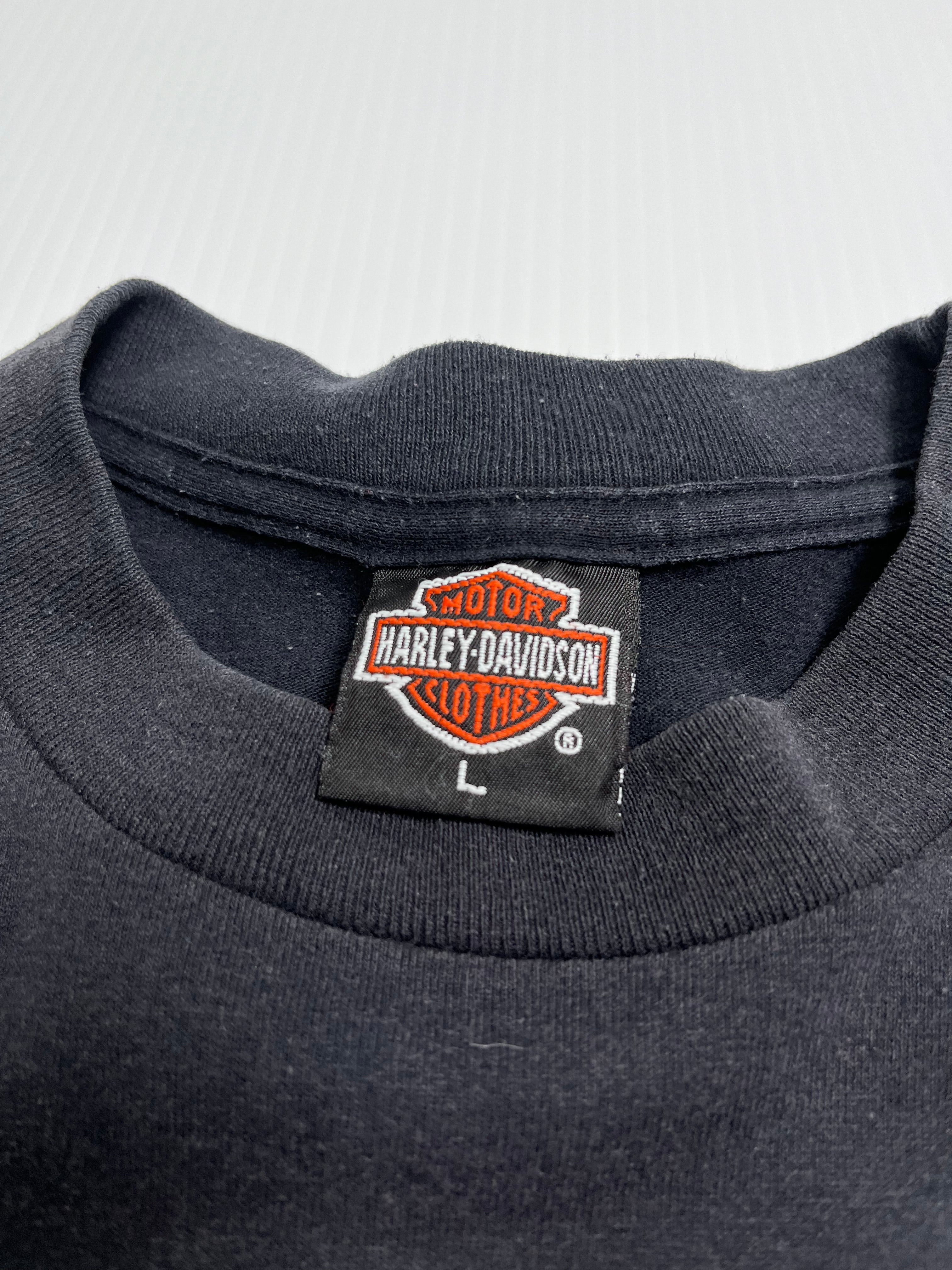 1990 Harley Davidson 3D Emblem Leader of the Pack Tee L