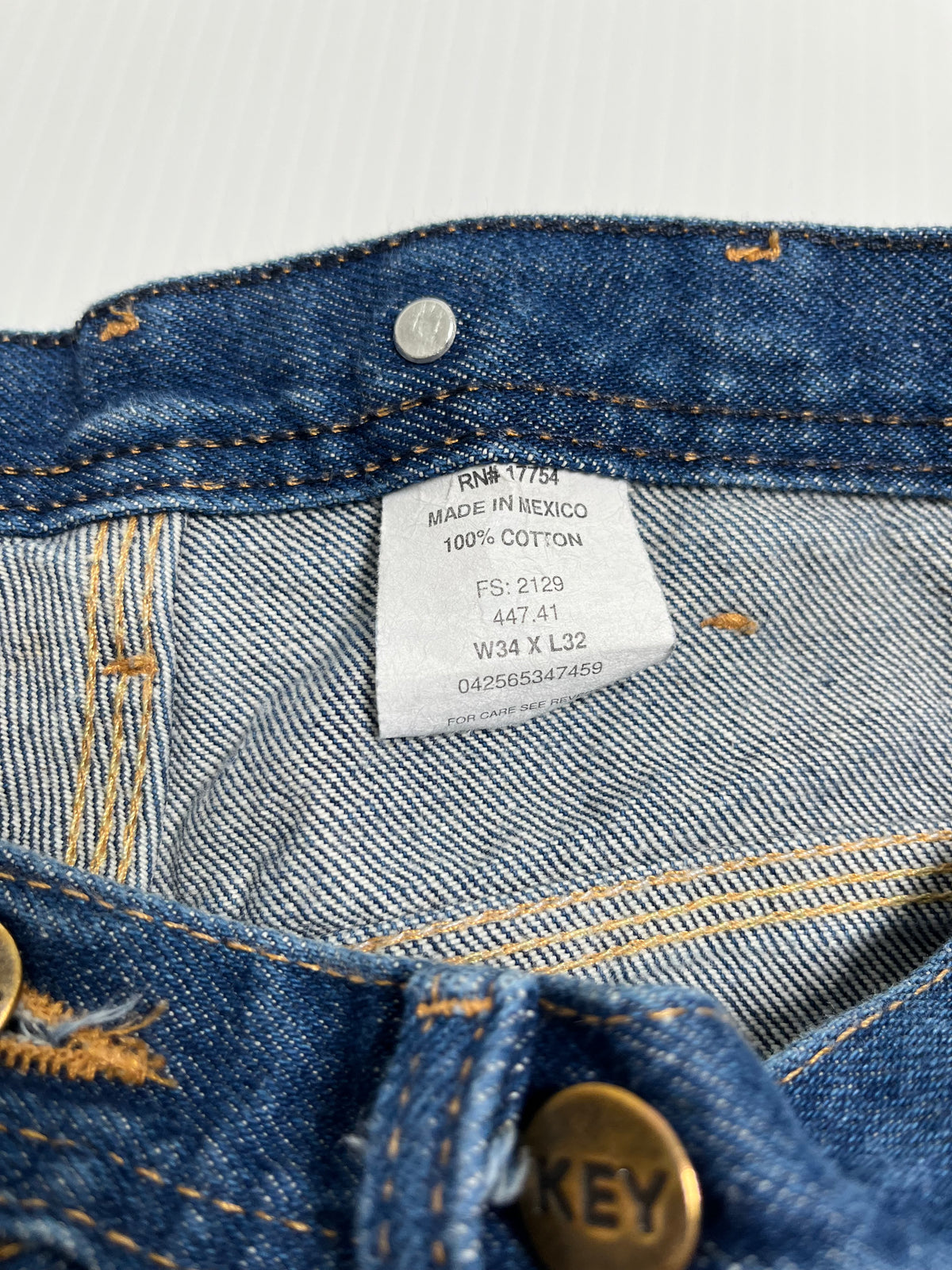 Vintage Key Double Knee Denim 34