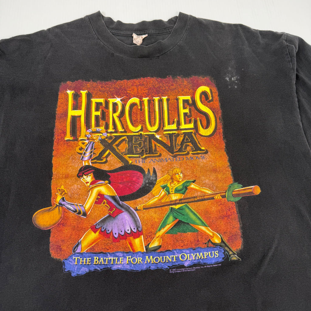 1997 Hercules Xena The Animated Movie Promo Tee XL