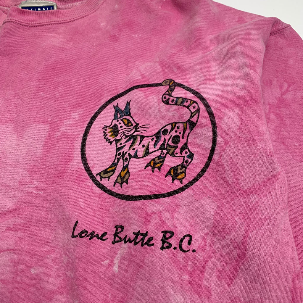 Vintage Lone Butte Cat Tie Dye Crewneck L
