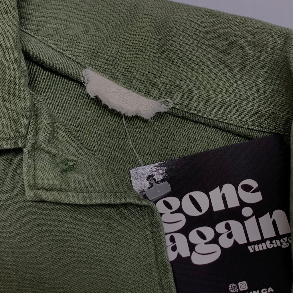 Vintage Olive Military Shirt M