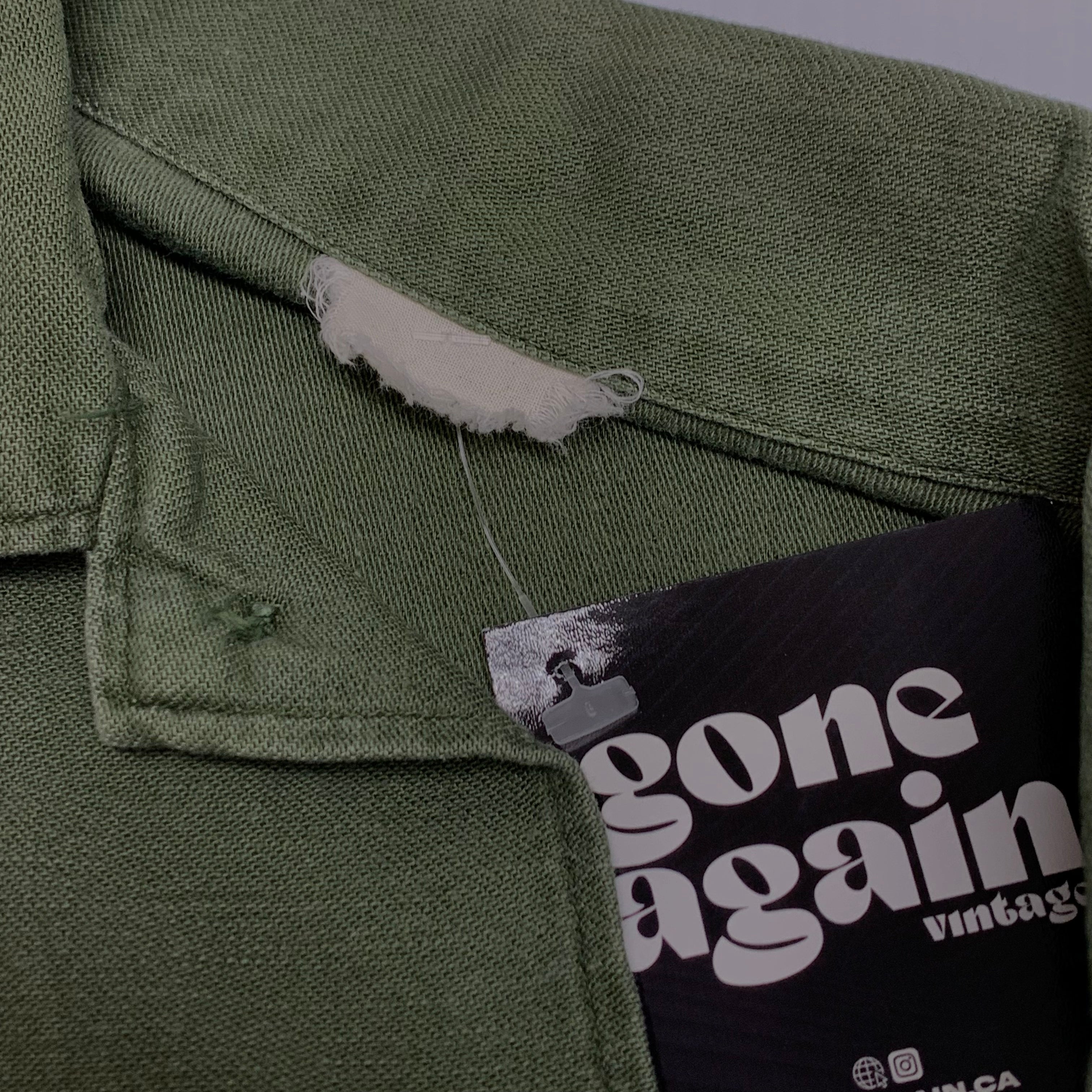 Vintage Olive Military Shirt M