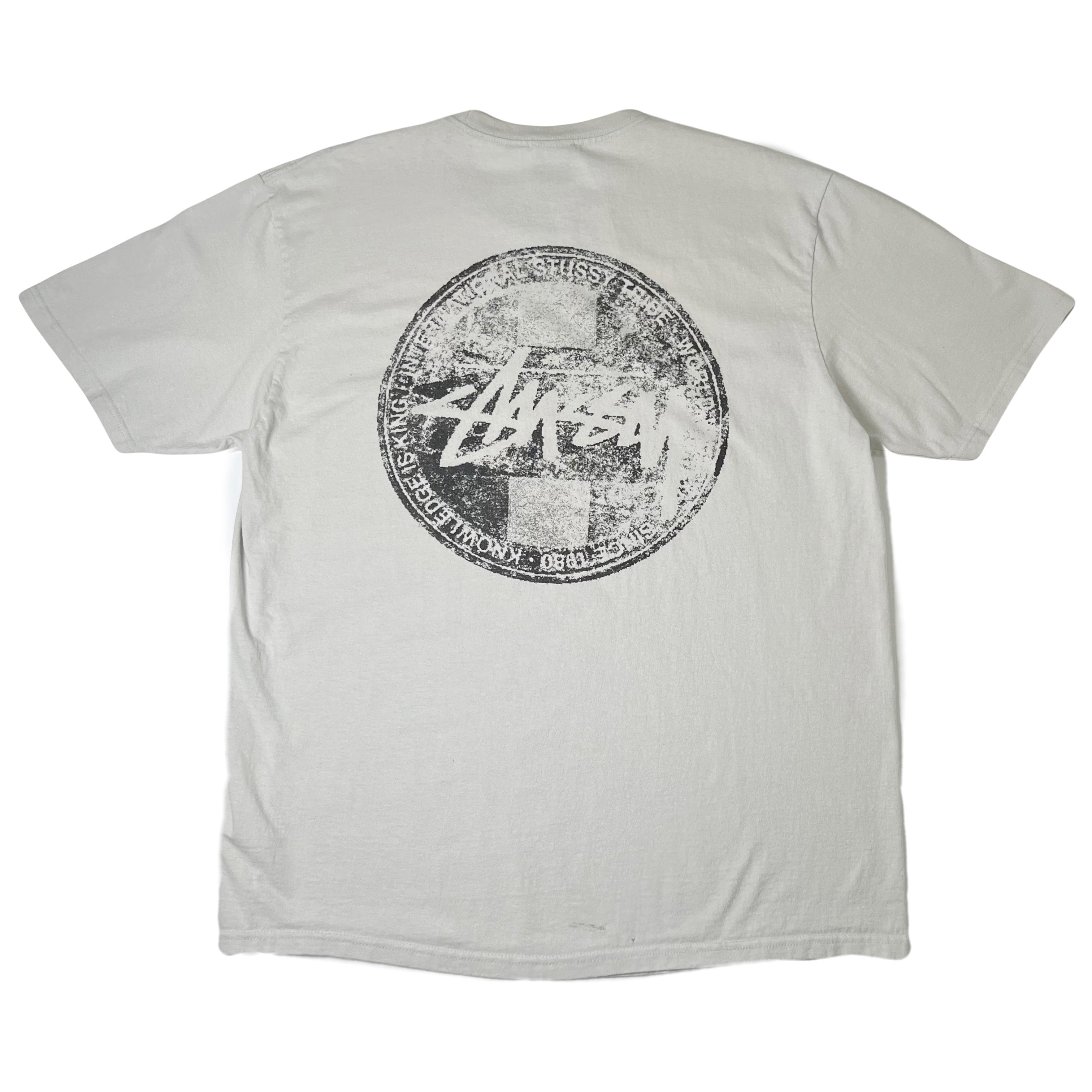 Stussy Faded Circle Logo Graphic Tee L