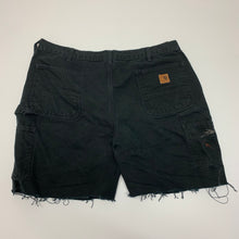 Load image into Gallery viewer, Black Carhartt Cutoff Jorts 38
