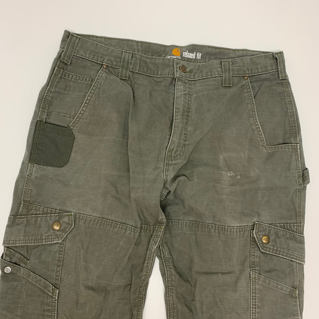 Carhartt Olive Ripstop Denim 38x32
