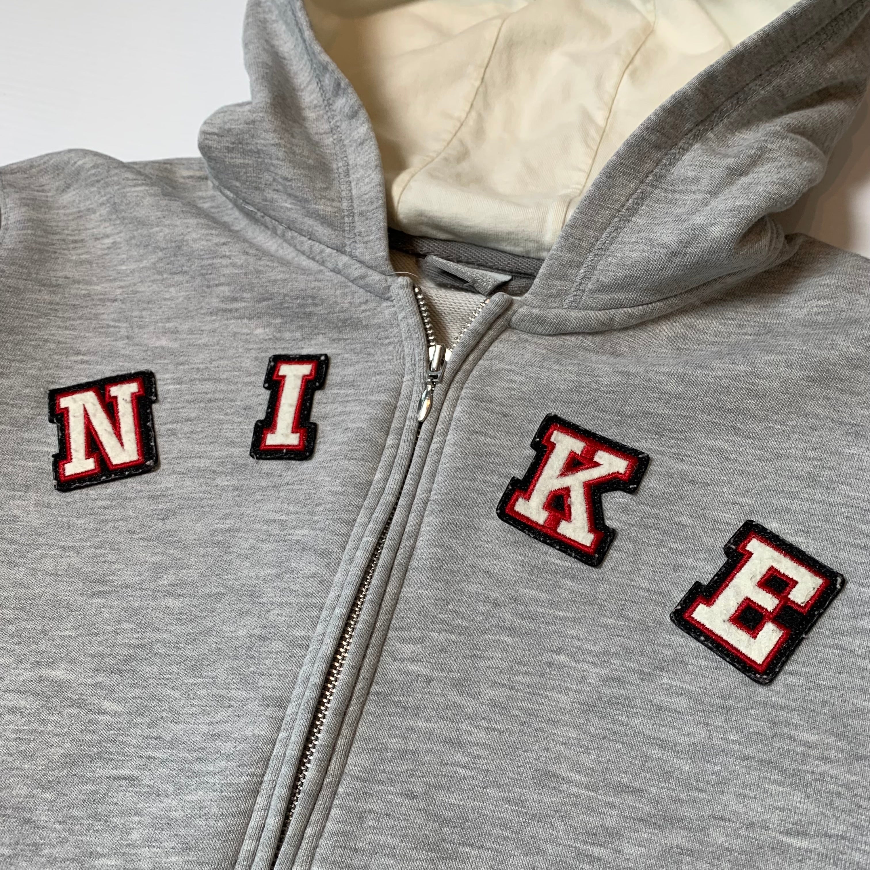 2000s Nike Spellout Full Zip Hoodie Women's XL