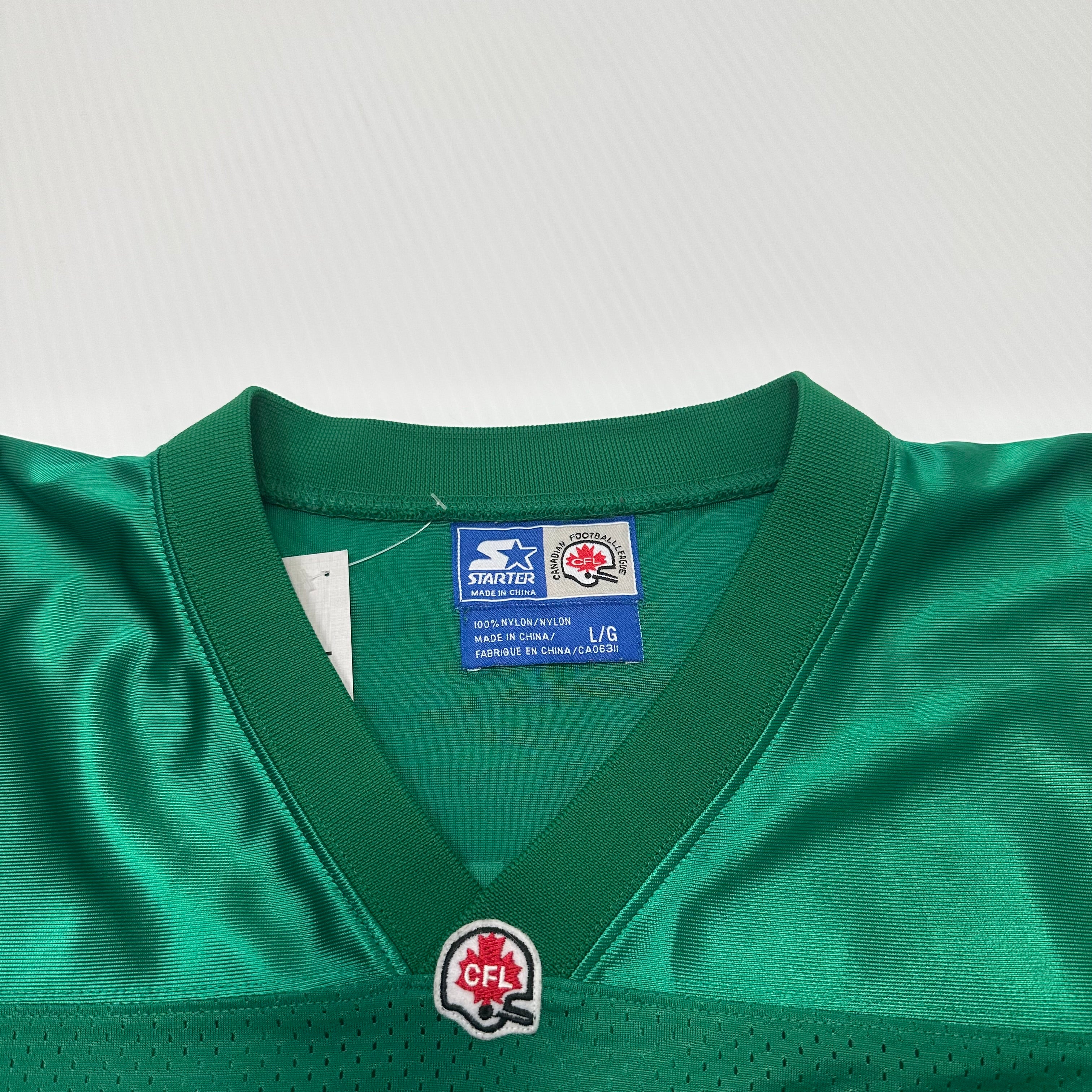 Vintage Starter Saskatchewan Roughriders Narcisse #80 CFL Jersey L