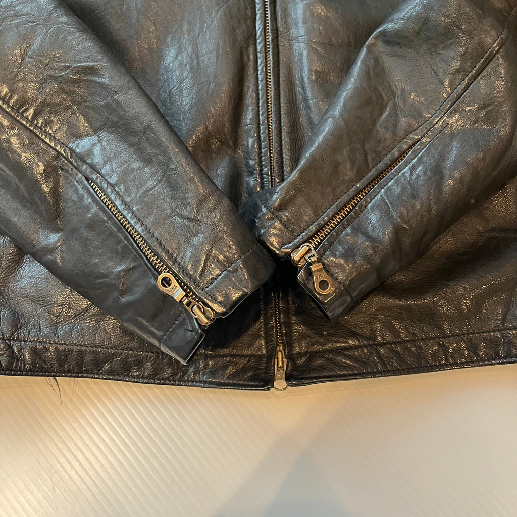 Vintage Roots Canada Leather Moto Jacket M