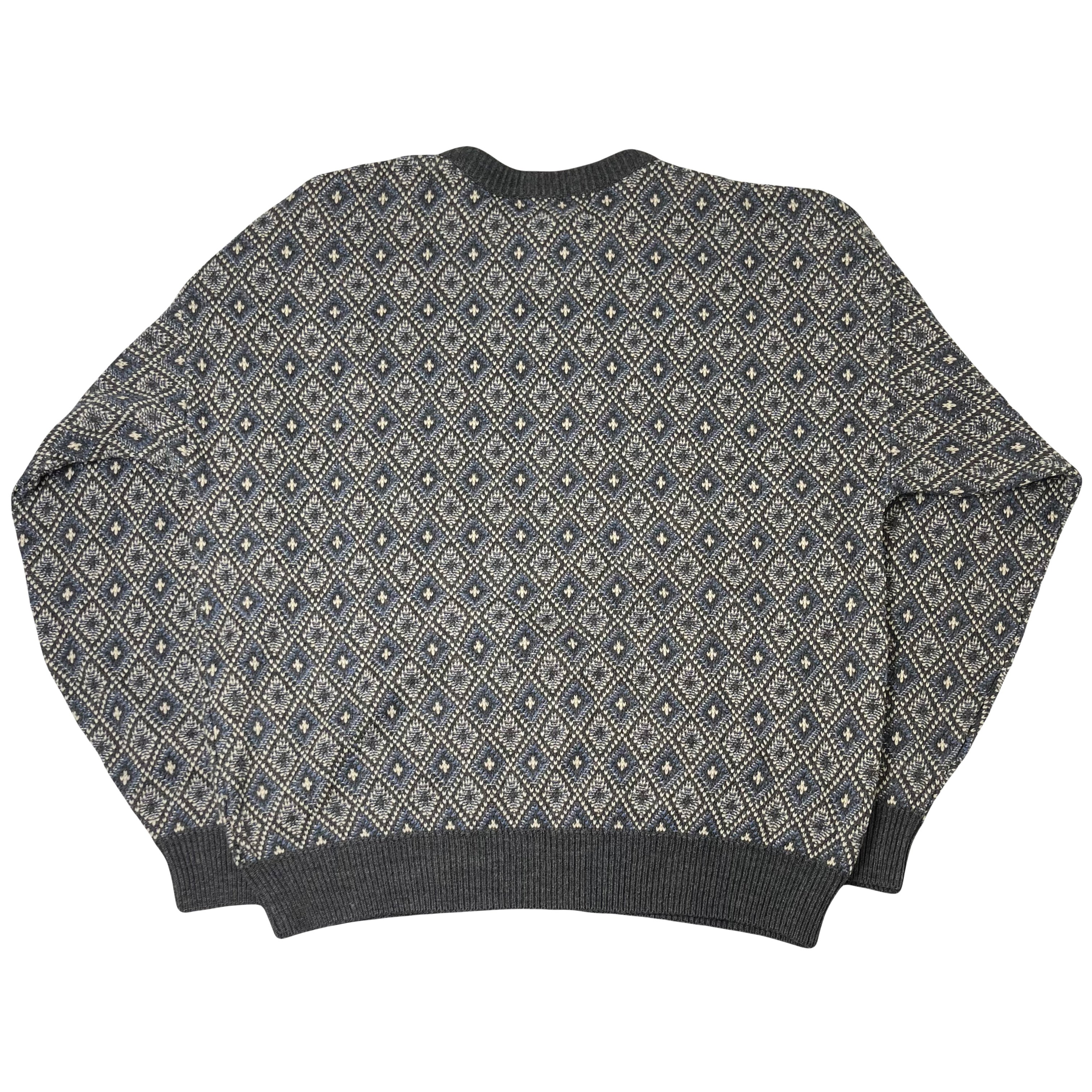 Jantzen Classics Diamond Pattern Knit Sweater XL