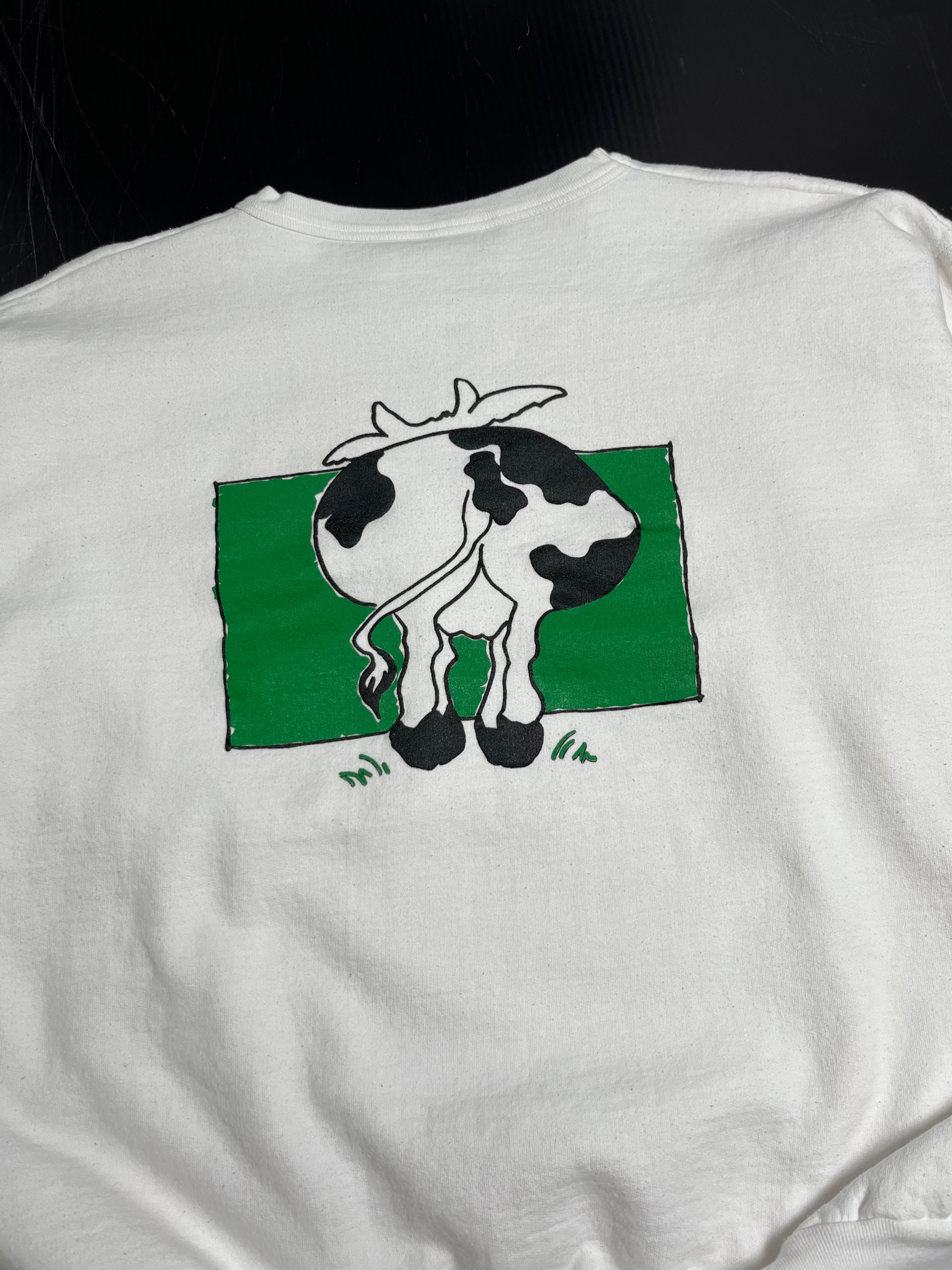 Vintage Dairyland Cow Crewneck M