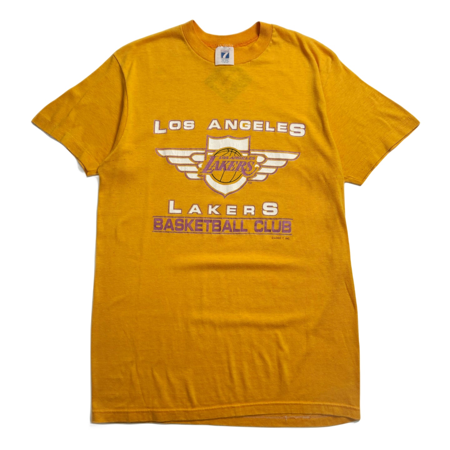 Vintage Los Angeles Lakers Logo 7 Tee L