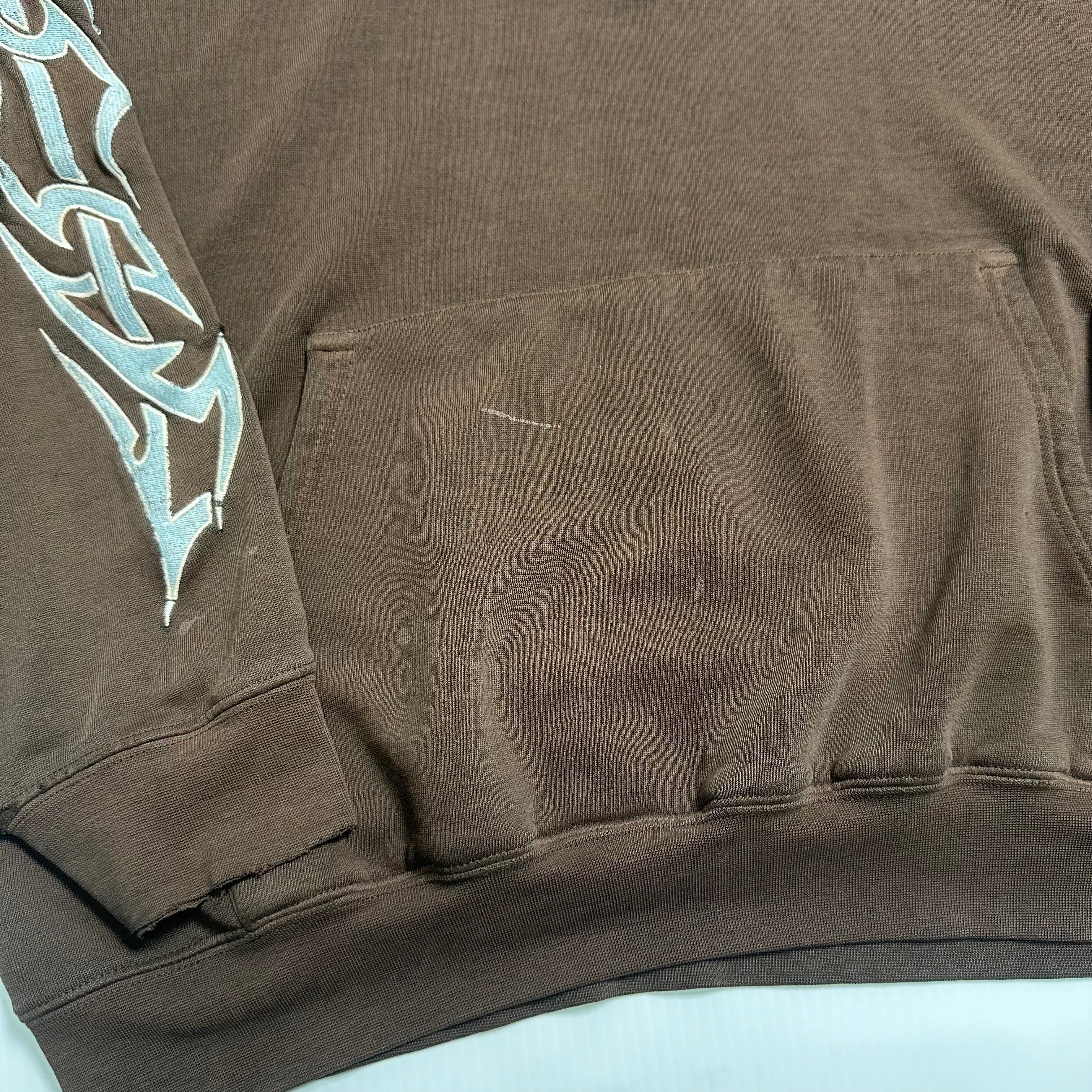 Y2K Sapphire Lounge Embroidered Hoodie XXL
