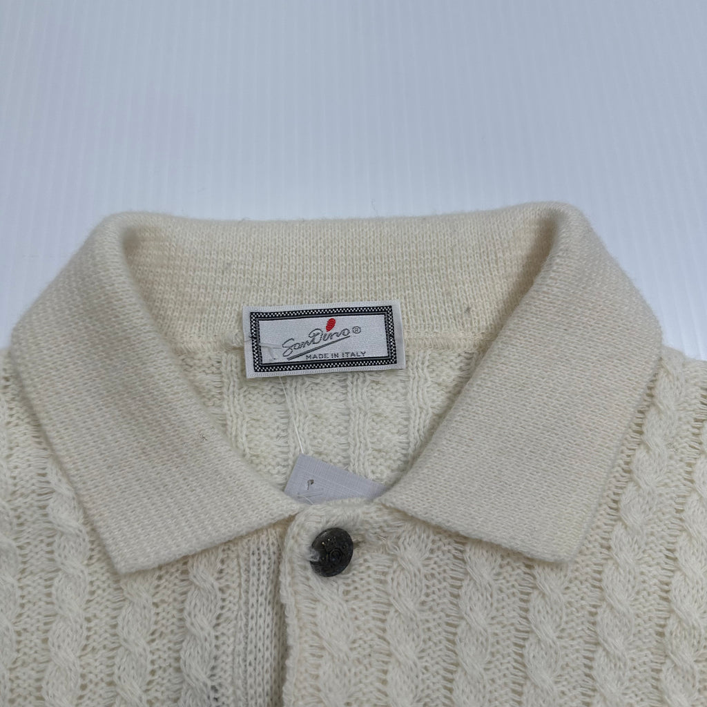 Vintage San Dino Henley Knit Sweater M