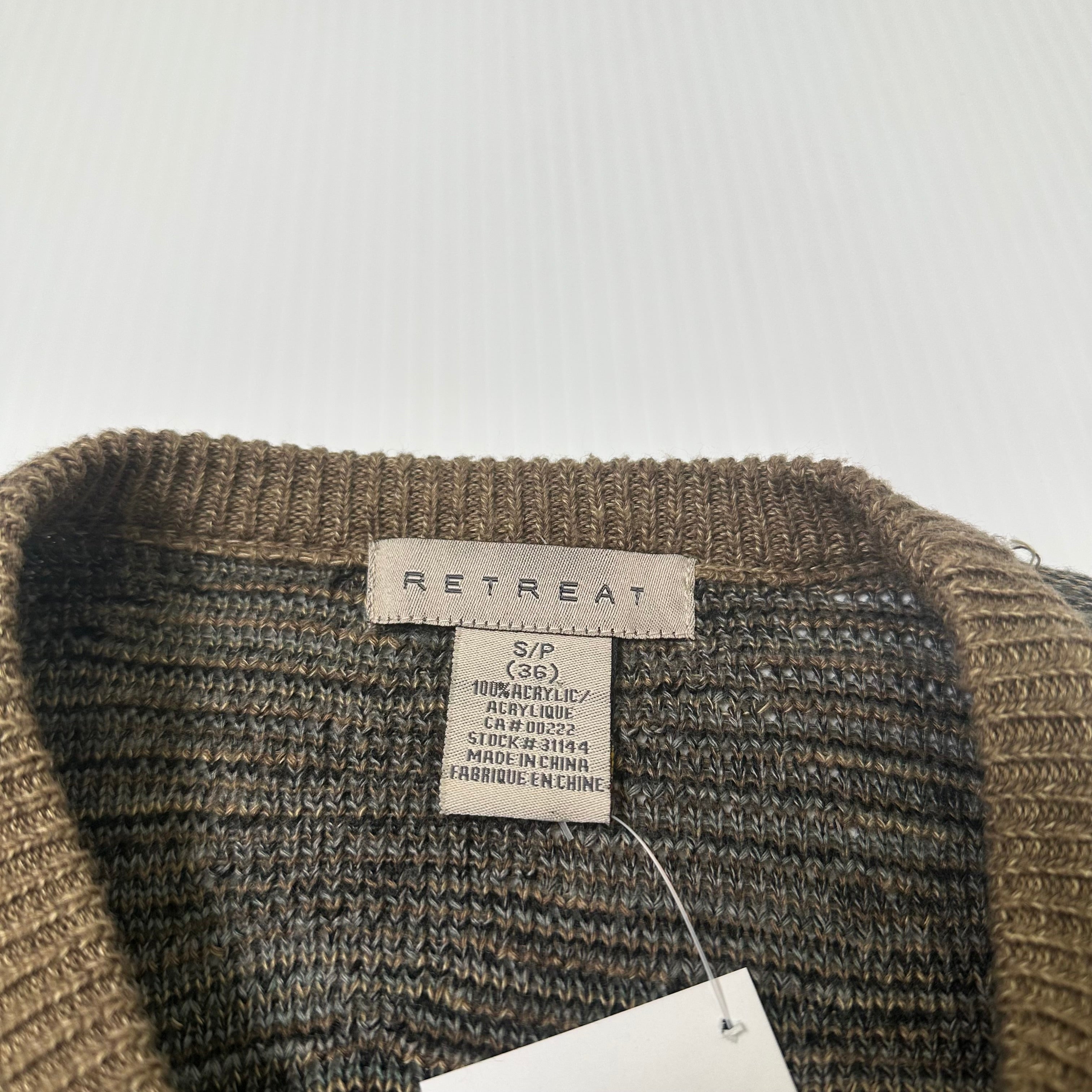 Retreat Diamond Pattern Knit Sweater S