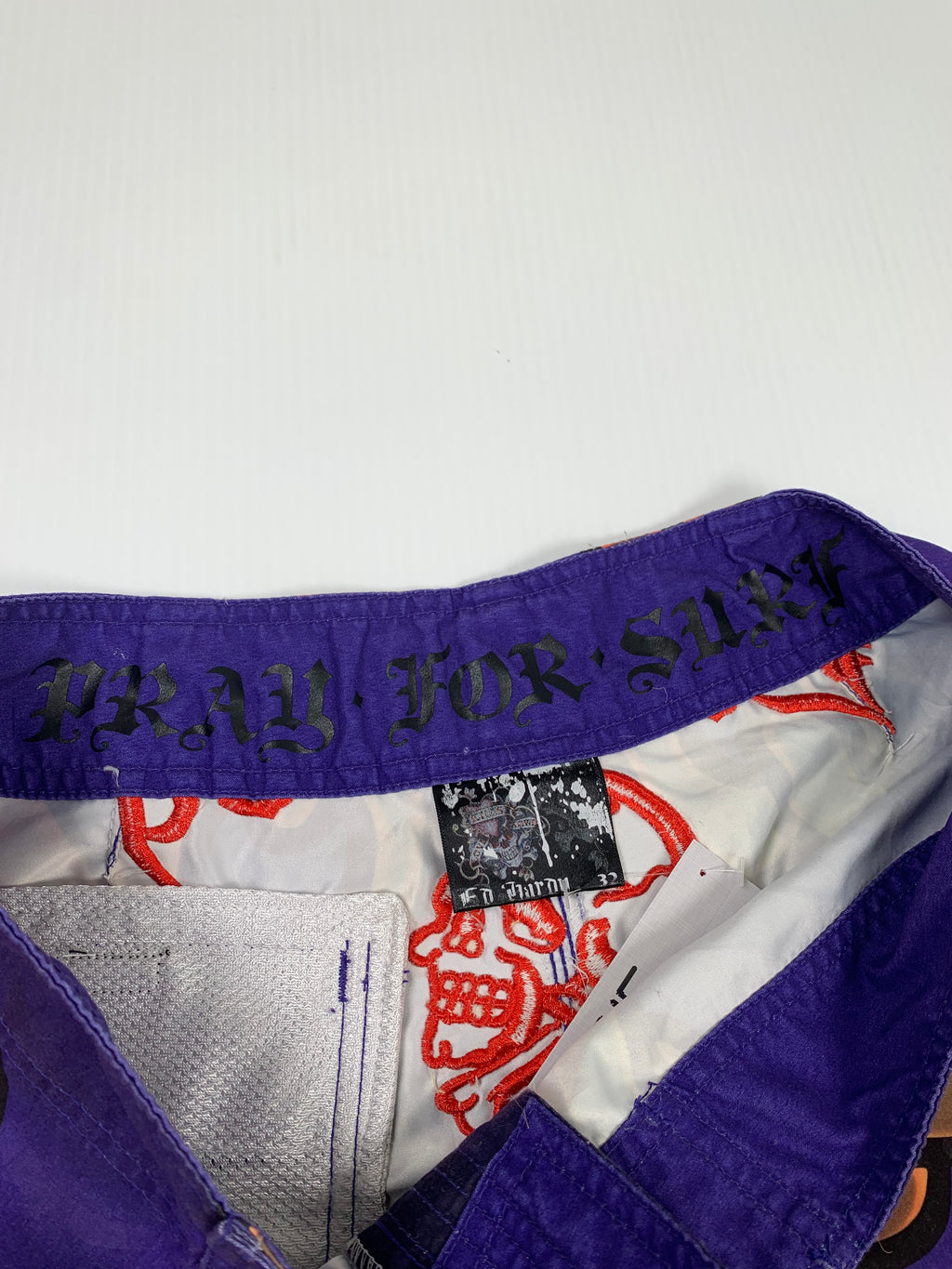 Y2K Ed Hardy AOP Swim Trunks 32
