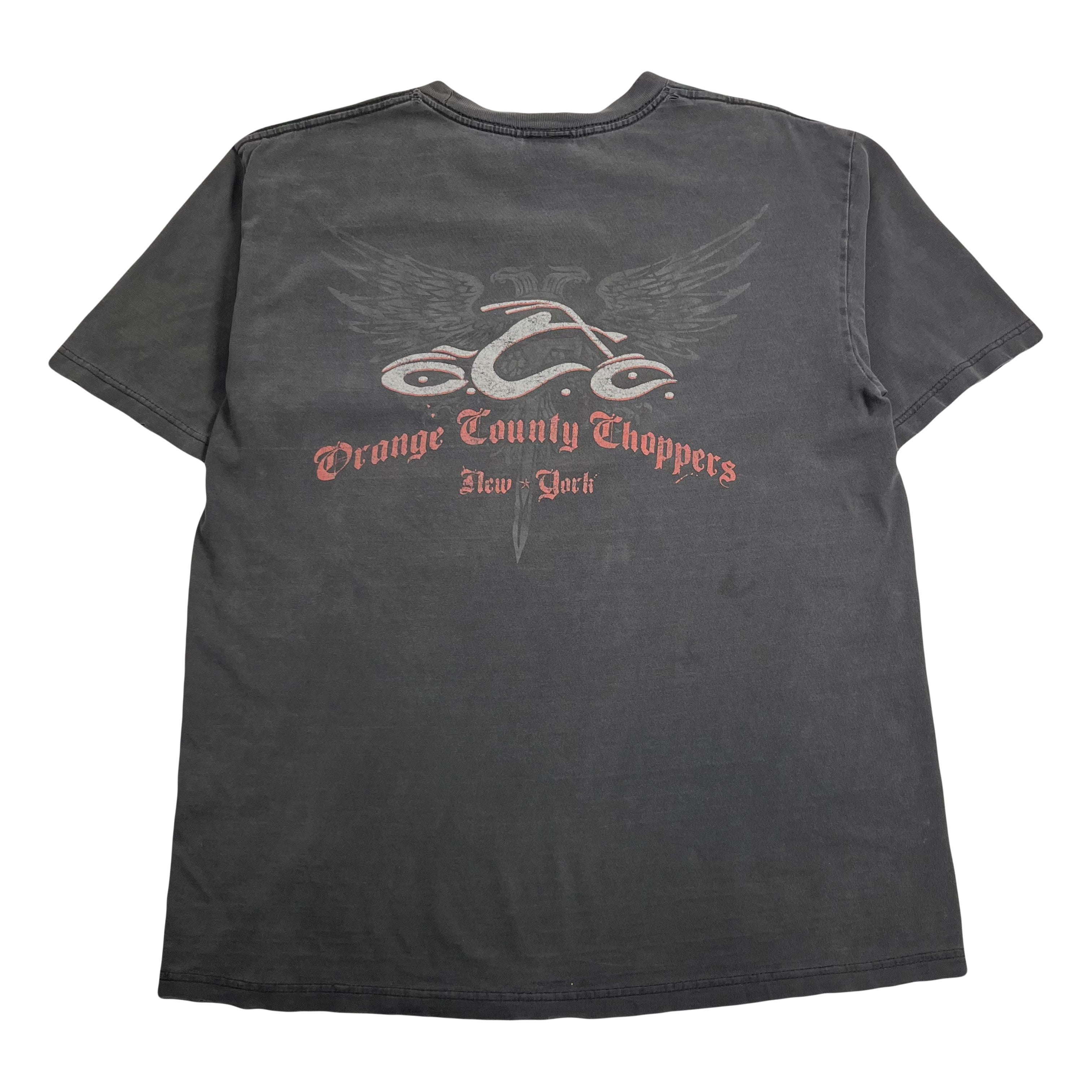 Vintage Orange County Choppers New York Distressed Tee L