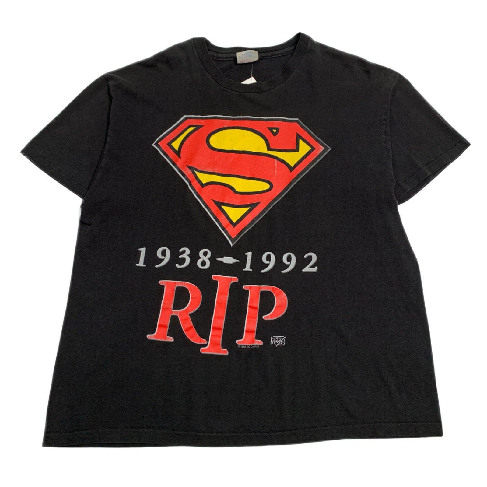 1992 DC Comics Superman R.I.P. Tee XL