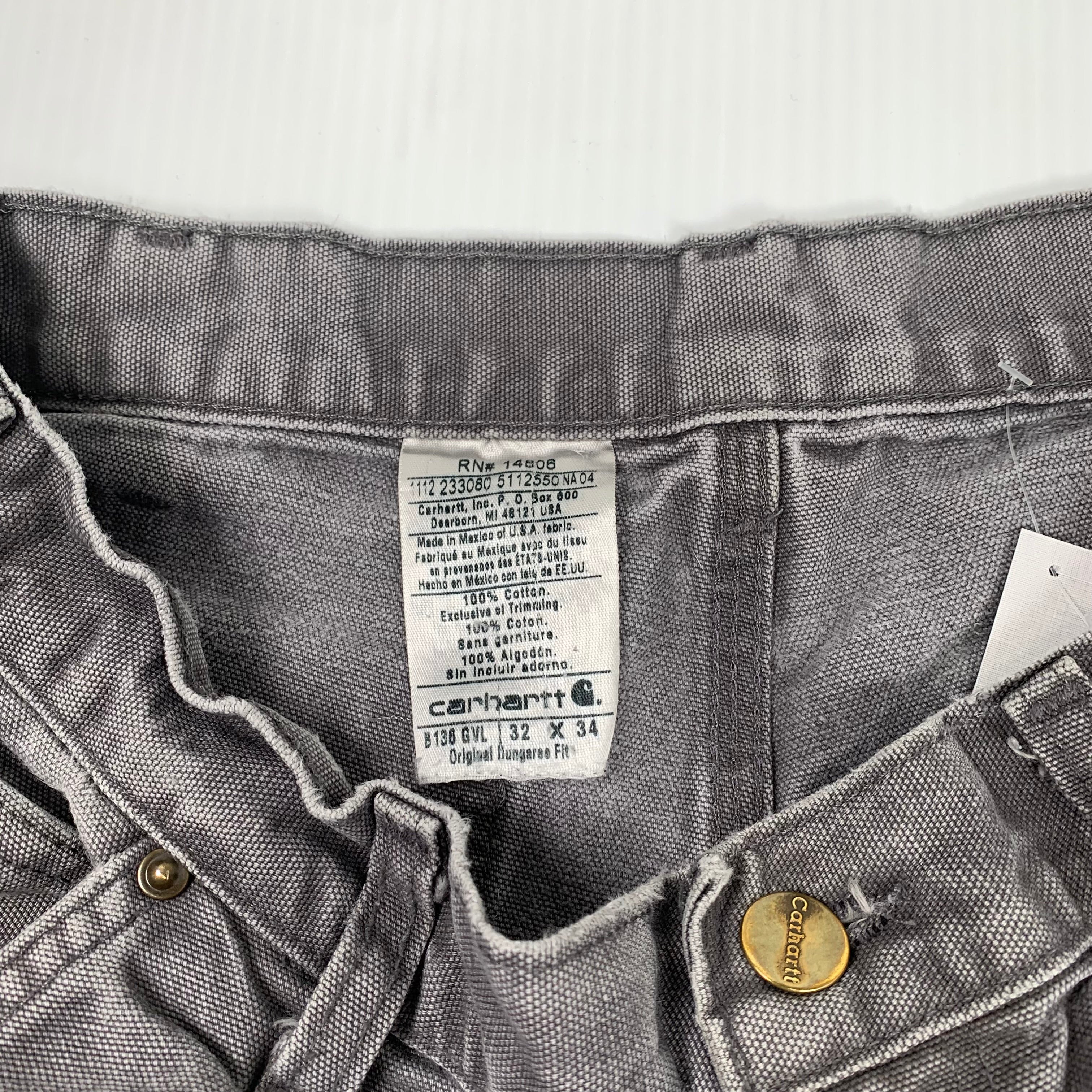 Vintage Carhartt Dungaree Faded Double Knee Denim 32