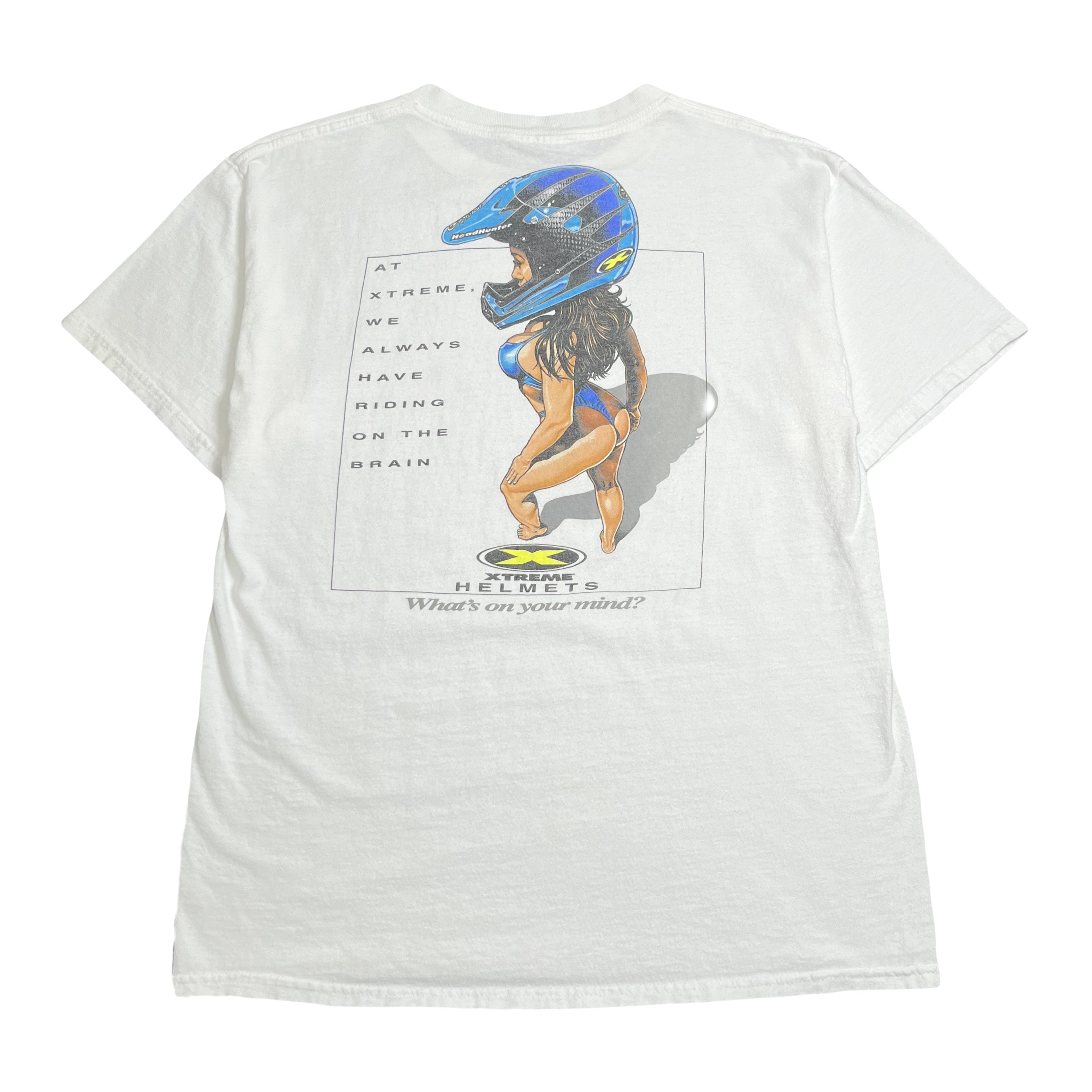 Vintage Xtreme Helmets What's On Your Mind Tee L