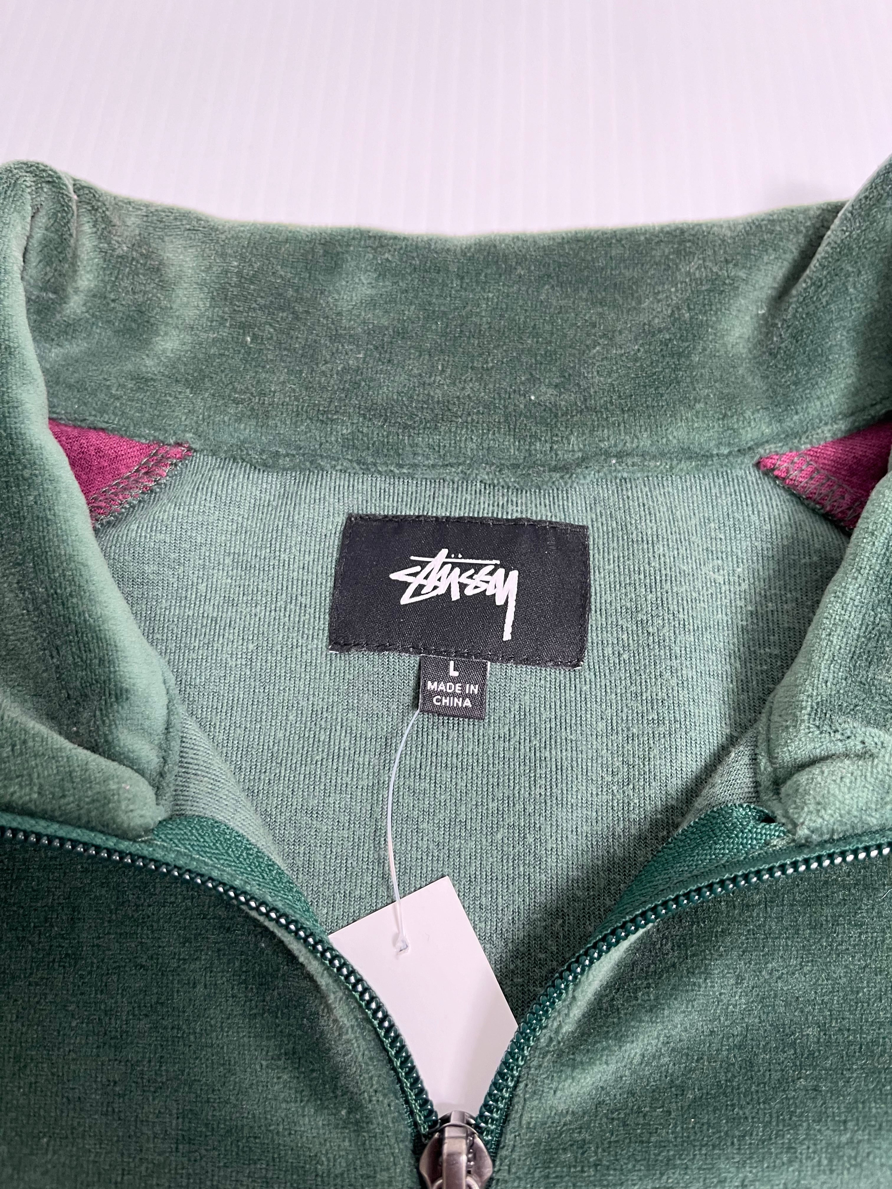 Stussy Velour Track Jacket L
