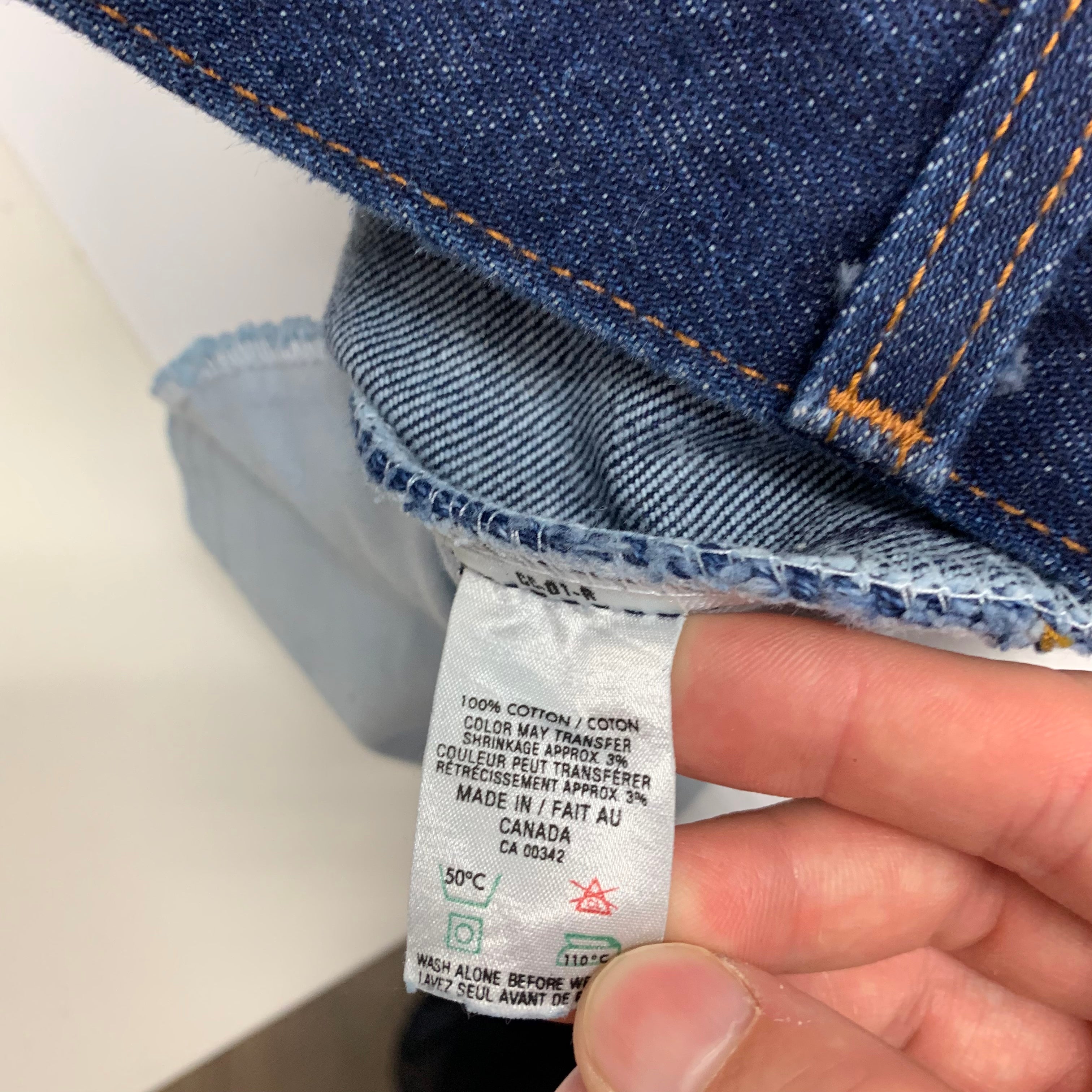 Vintage Dark Wash Levi’s Orange Tab 506 35x30