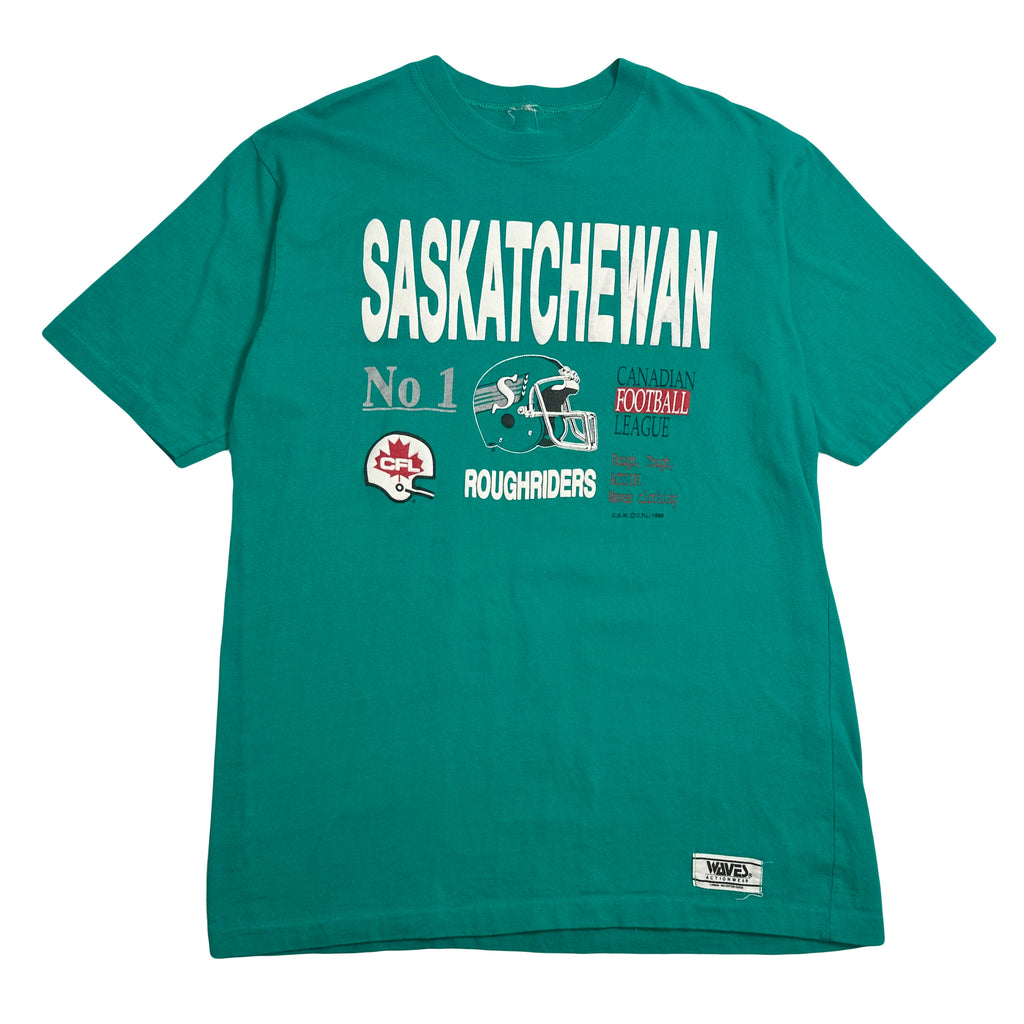 Vintage Saskatchewan Roughriders CFL Tee L
