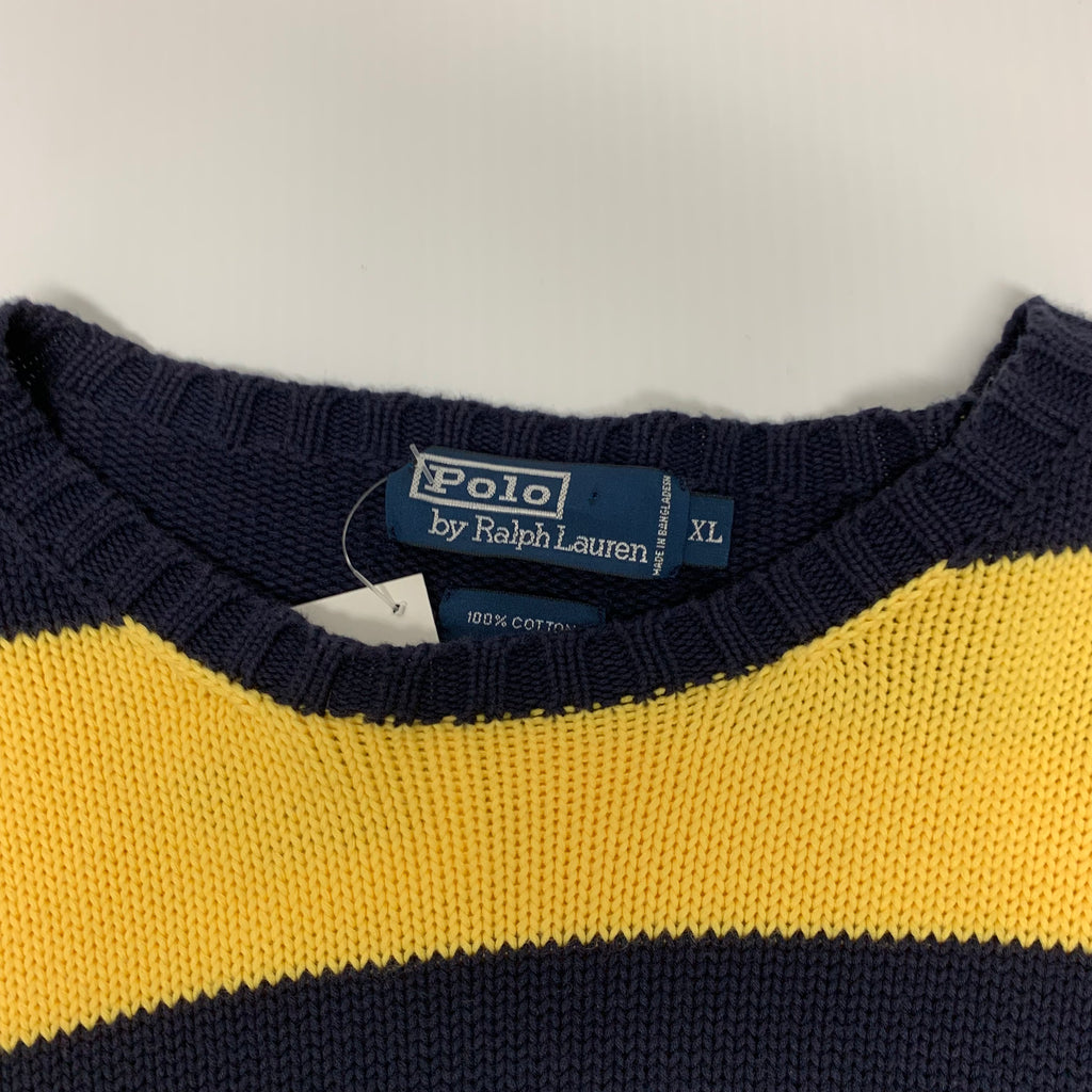 Striped Polo RL Knit XL