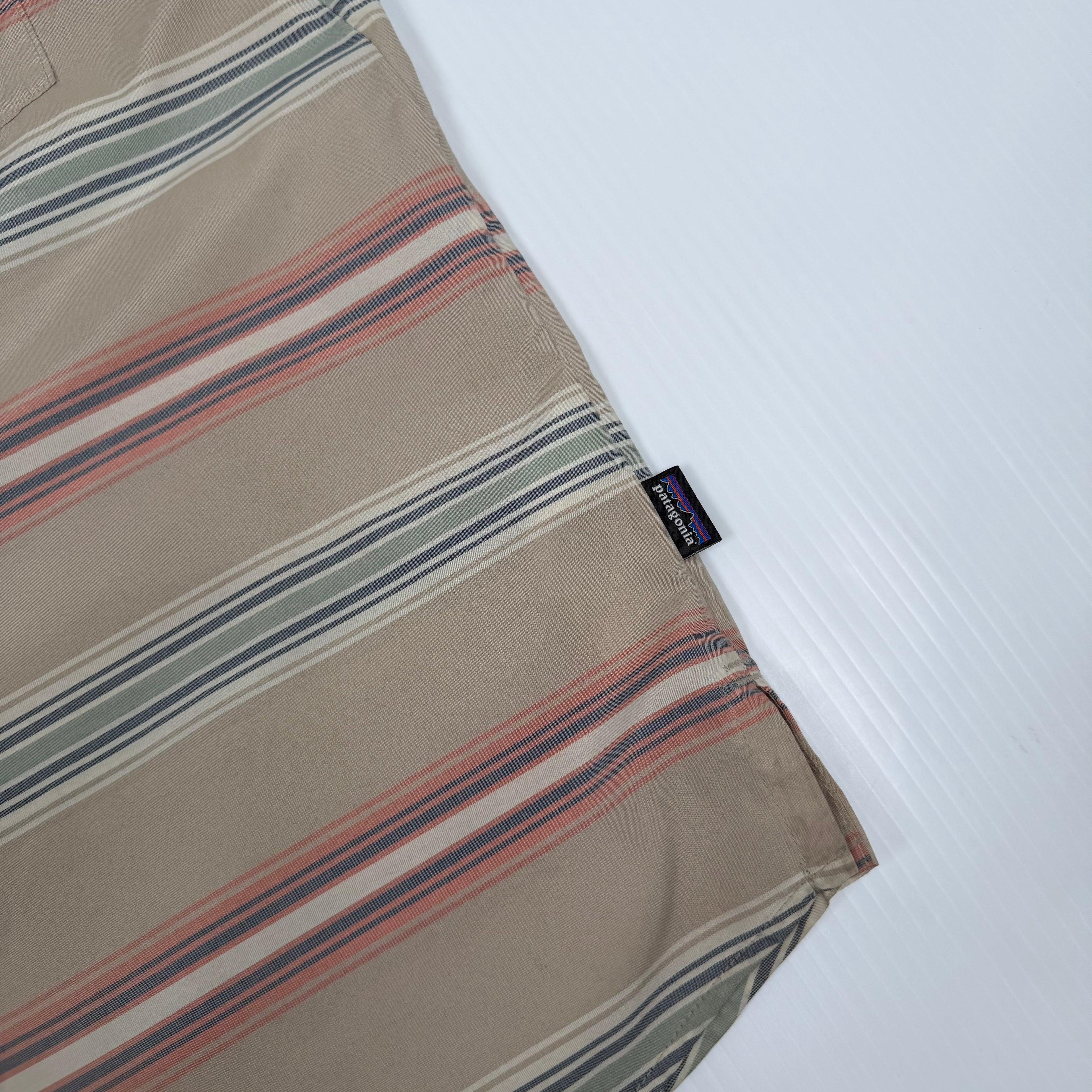 Patagonia Stripe Short Sleeve Button Up Shirt S