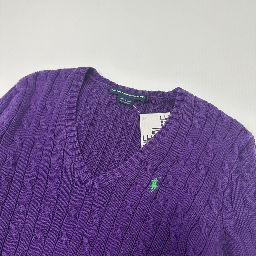 Vintage Polo Ralph Lauren Cable Knit Sweater Women's L