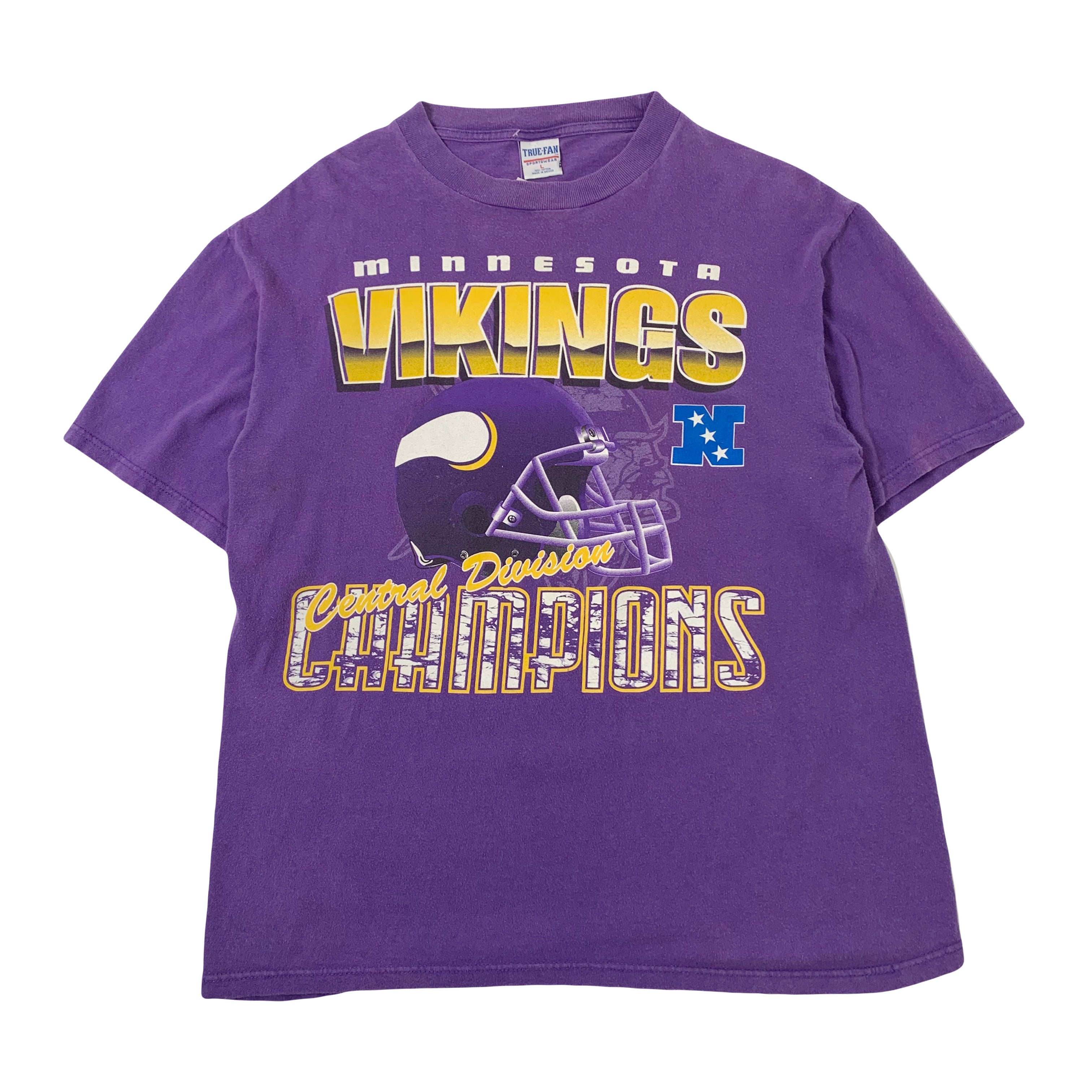 Vintage Minnesota Vikings NFL Central Division Champs Tee L