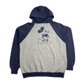 80s Disney Mickey Mouse Two-Tone Hoodie L