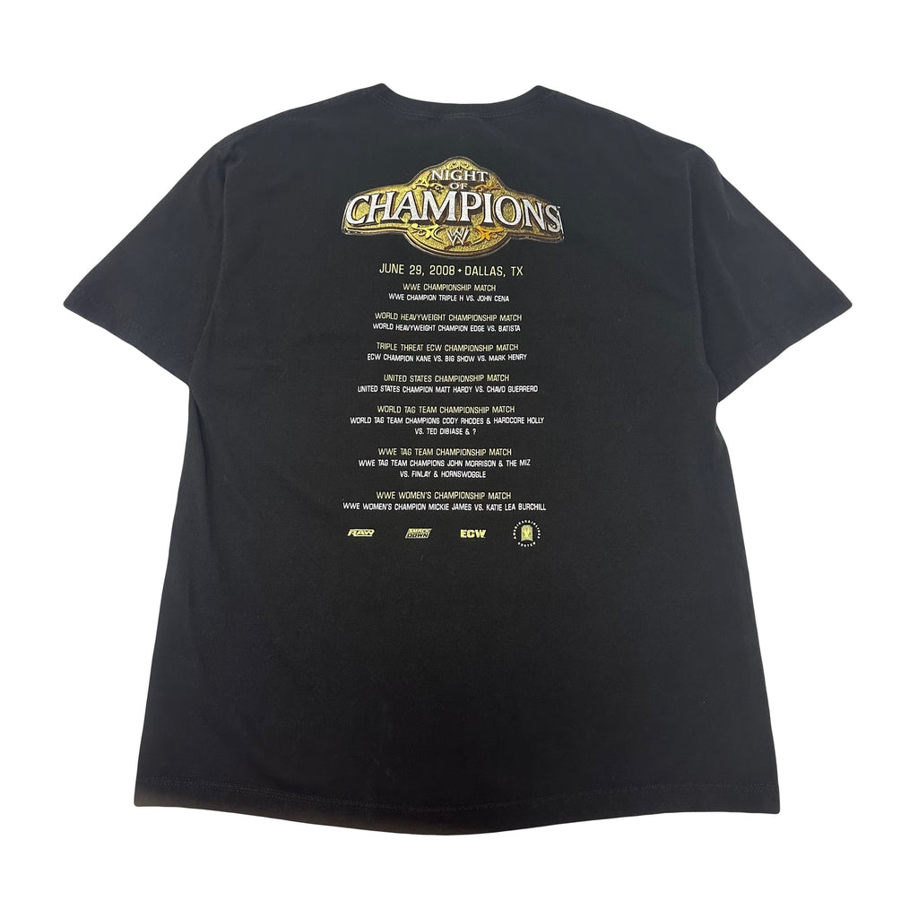2008 WWE Night OF Champions Wrestling Tee XL