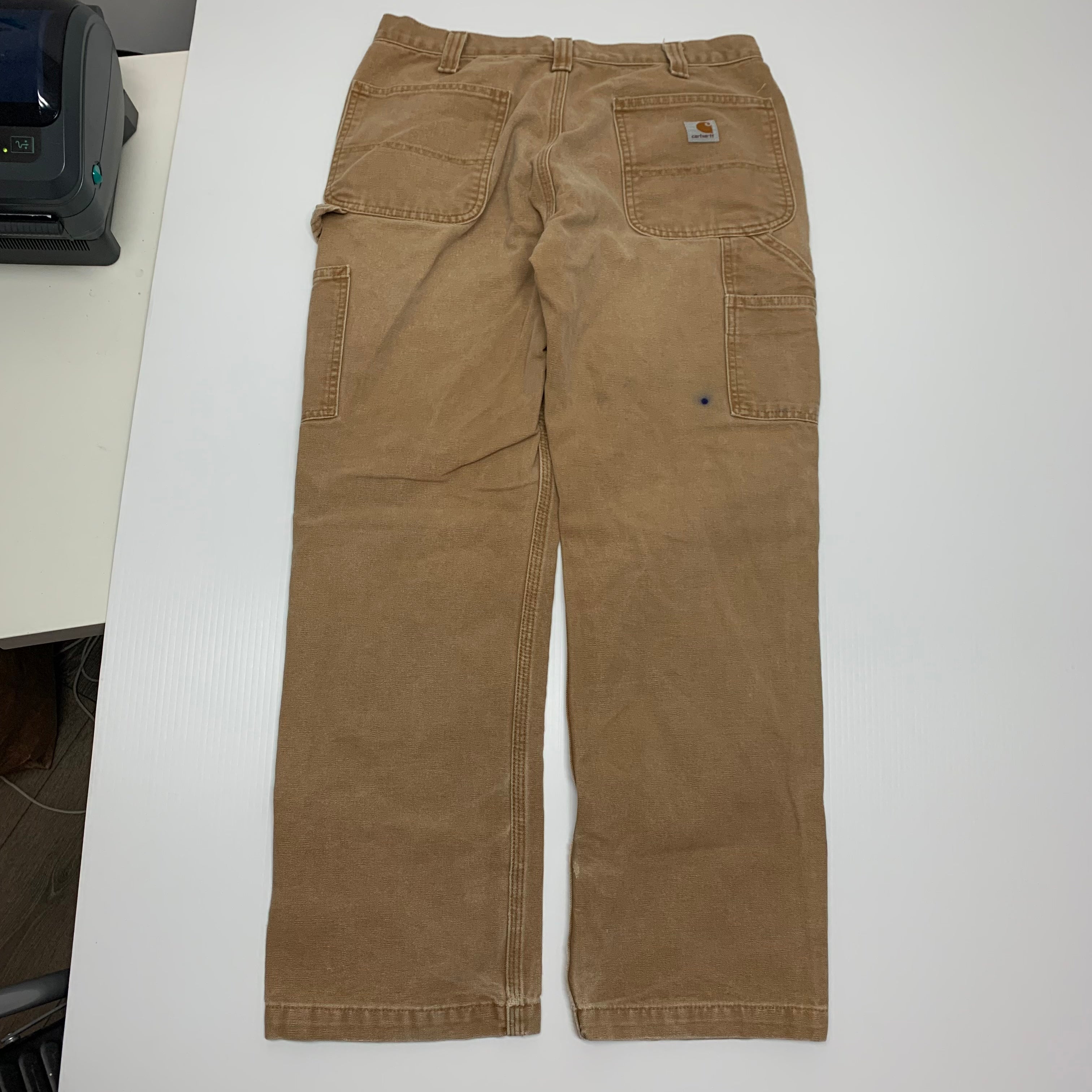 Carhartt Tan Double Knee Denim 32x30 1013