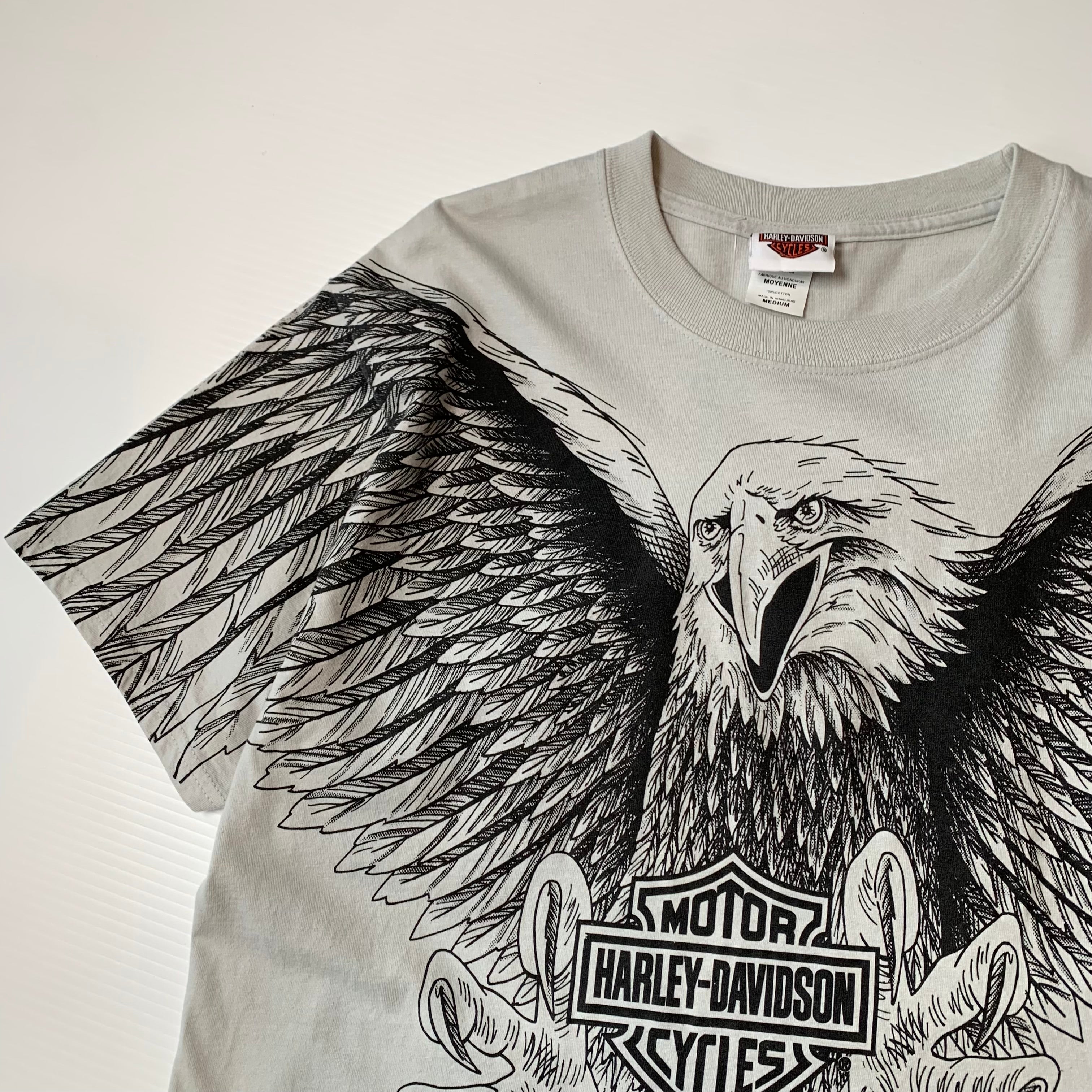 Harley Davidson Eagle AOP Cancun Mexico Tee M