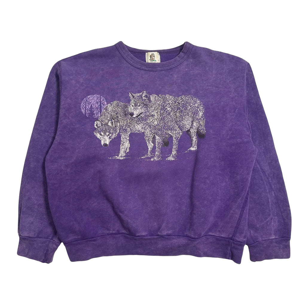 Vintage Wolf Stonewash Crewneck M