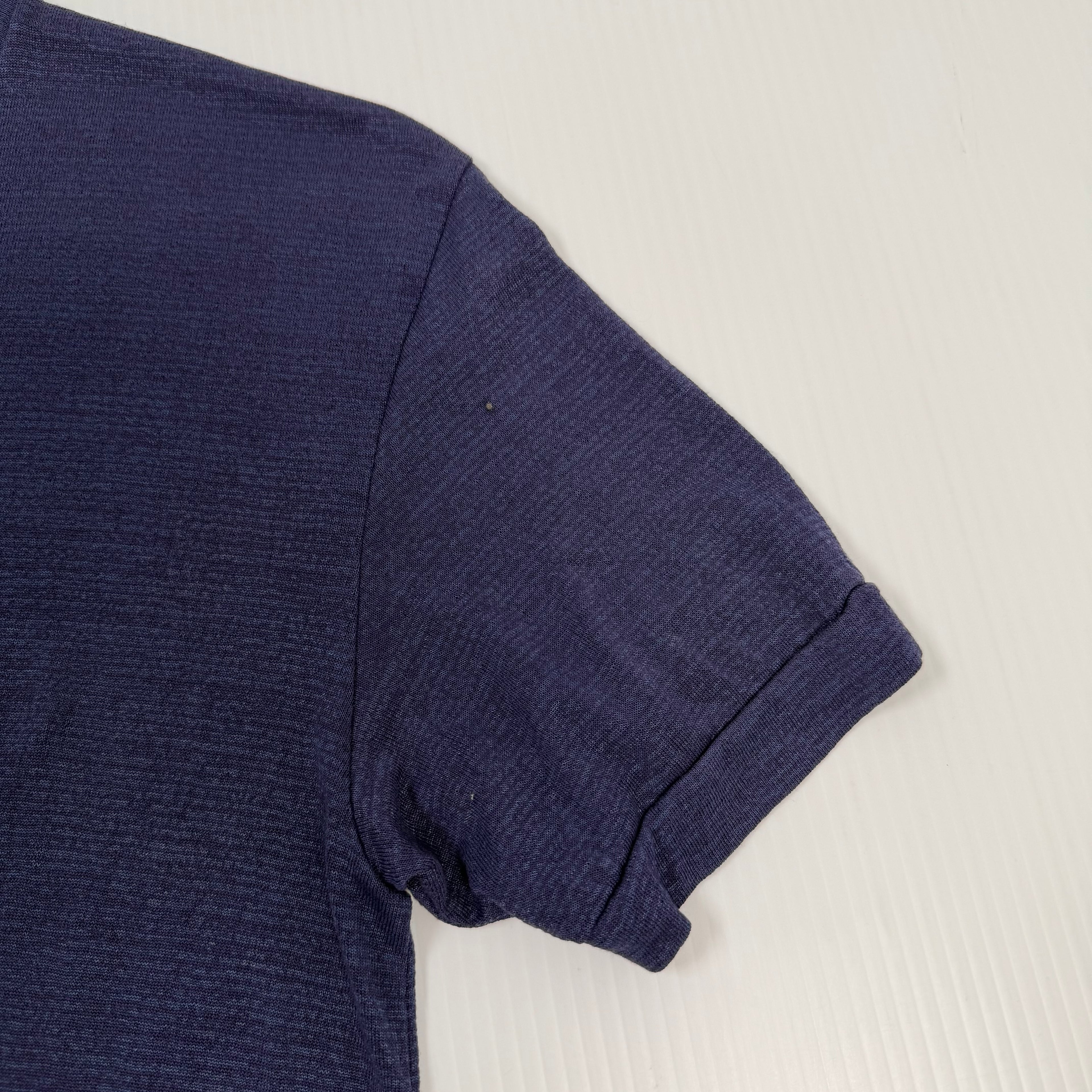 Vintage Blank Thin Henley Shirt S