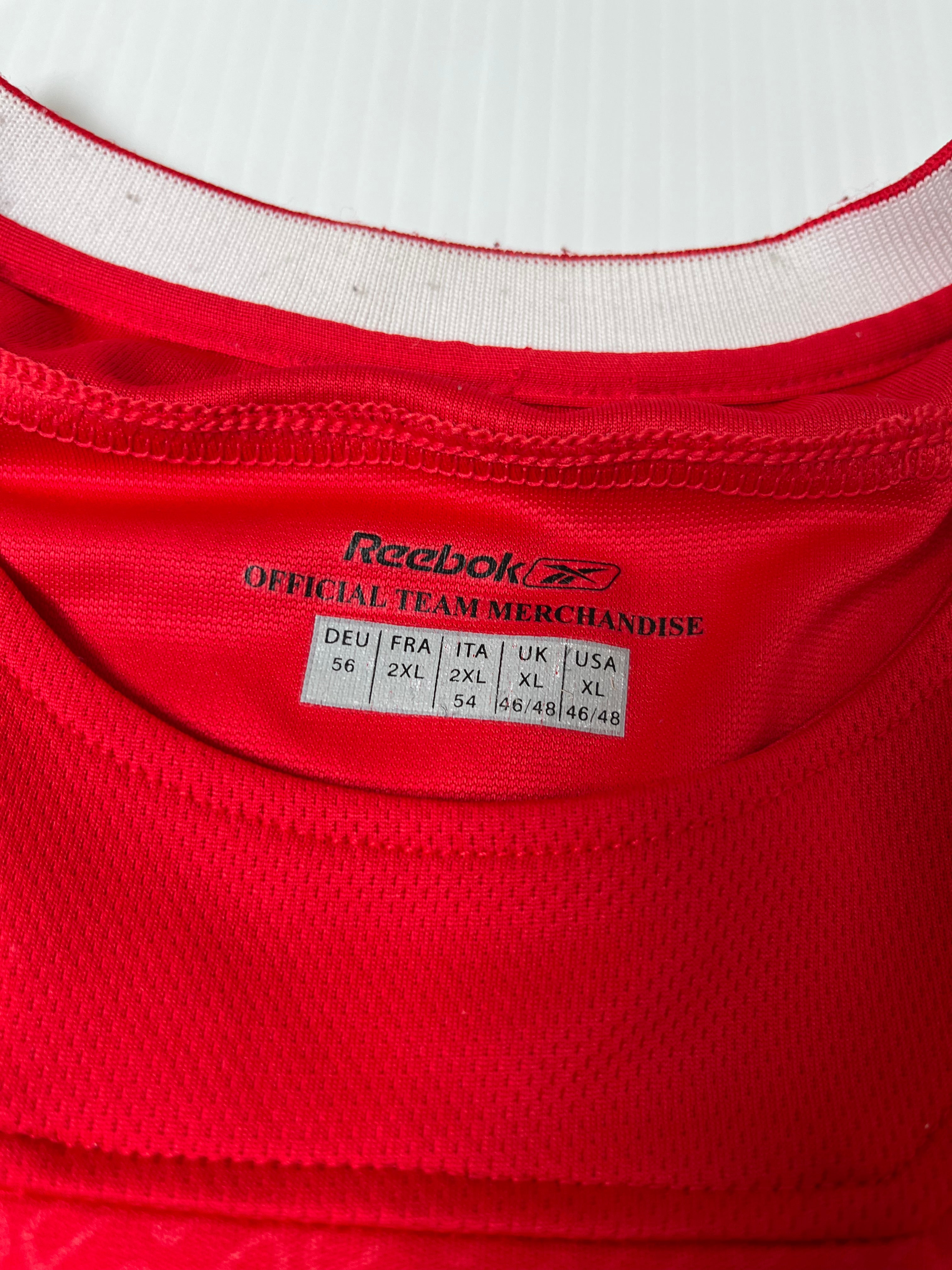2005-06 Reebok Liverpool Home Kit XXL