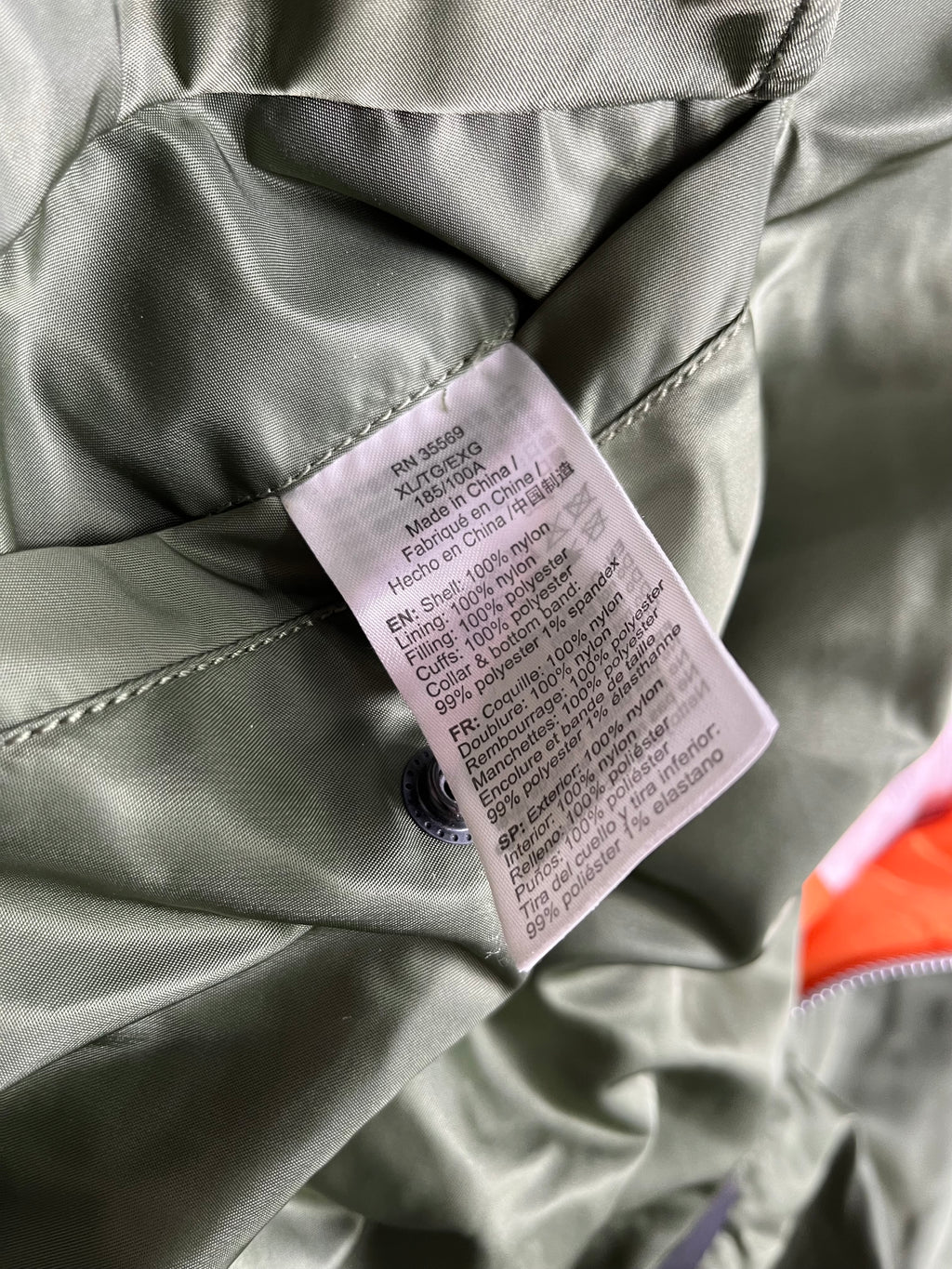 Alpha Industries MA-1 Bomber Jacket XL