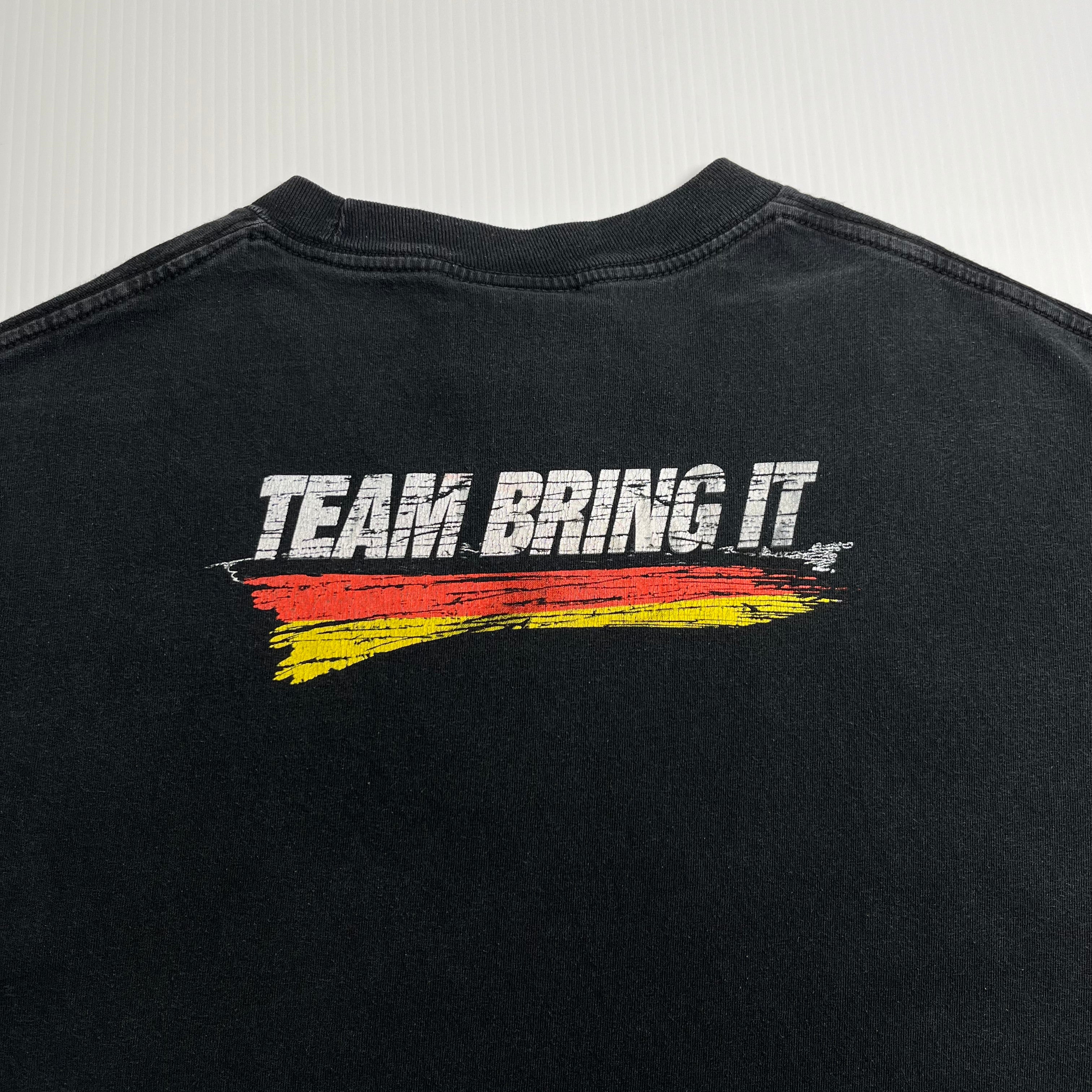 Vintage WWE The Rock Team Bring It Graphic Tee L