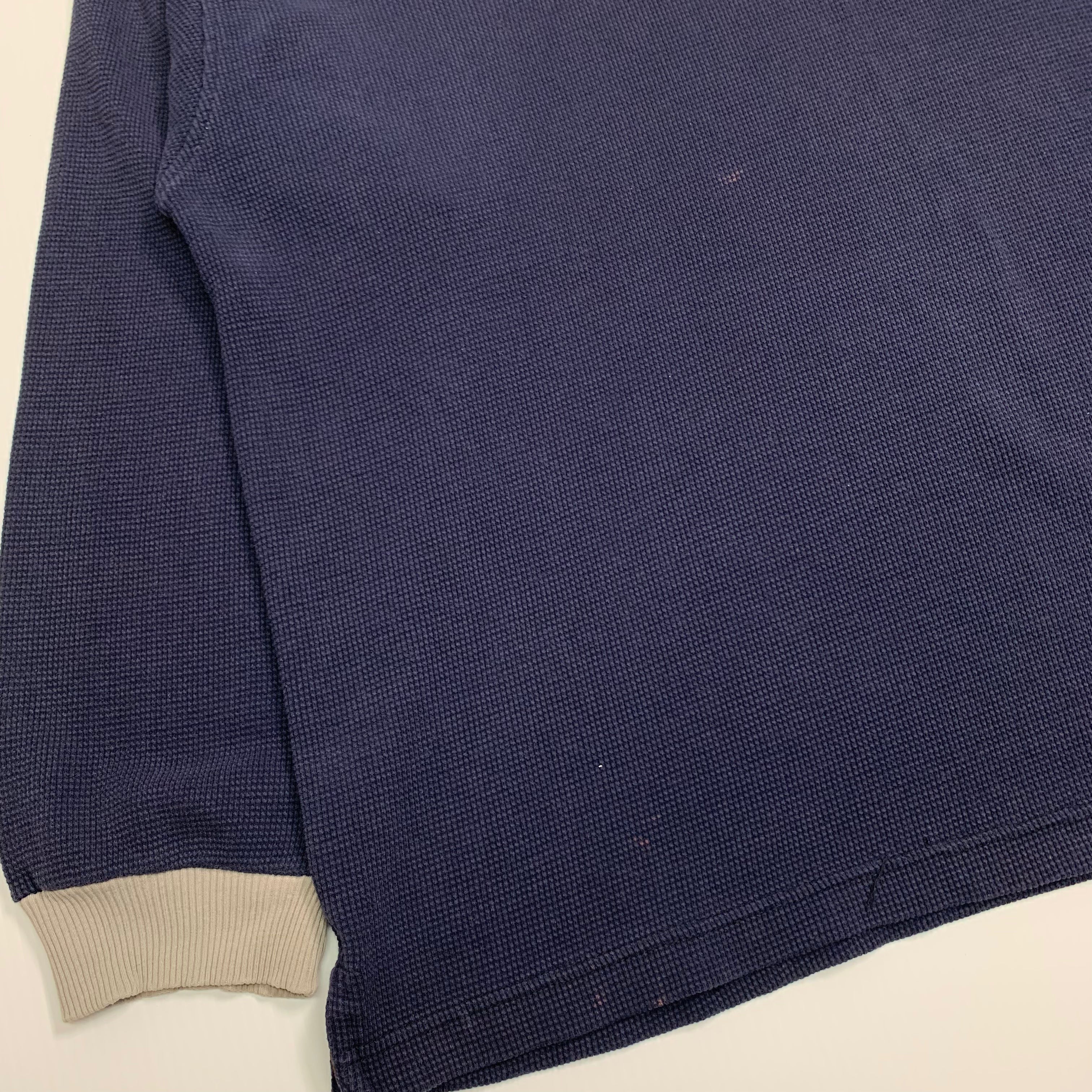 Y2K Southpole Navy Thermal Crewneck XXL